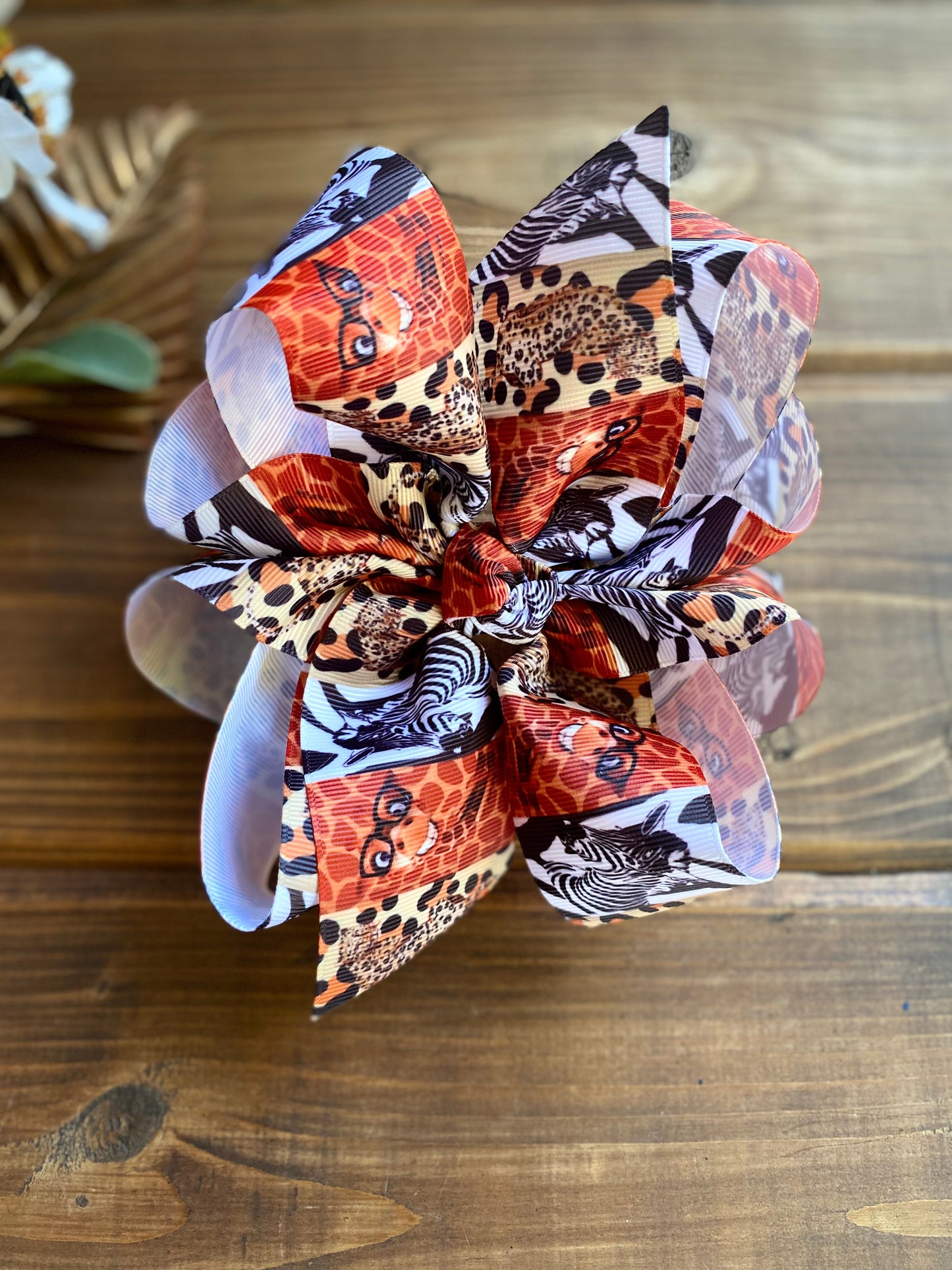 Safari XL Hair Bows - LilaReneeCreations
