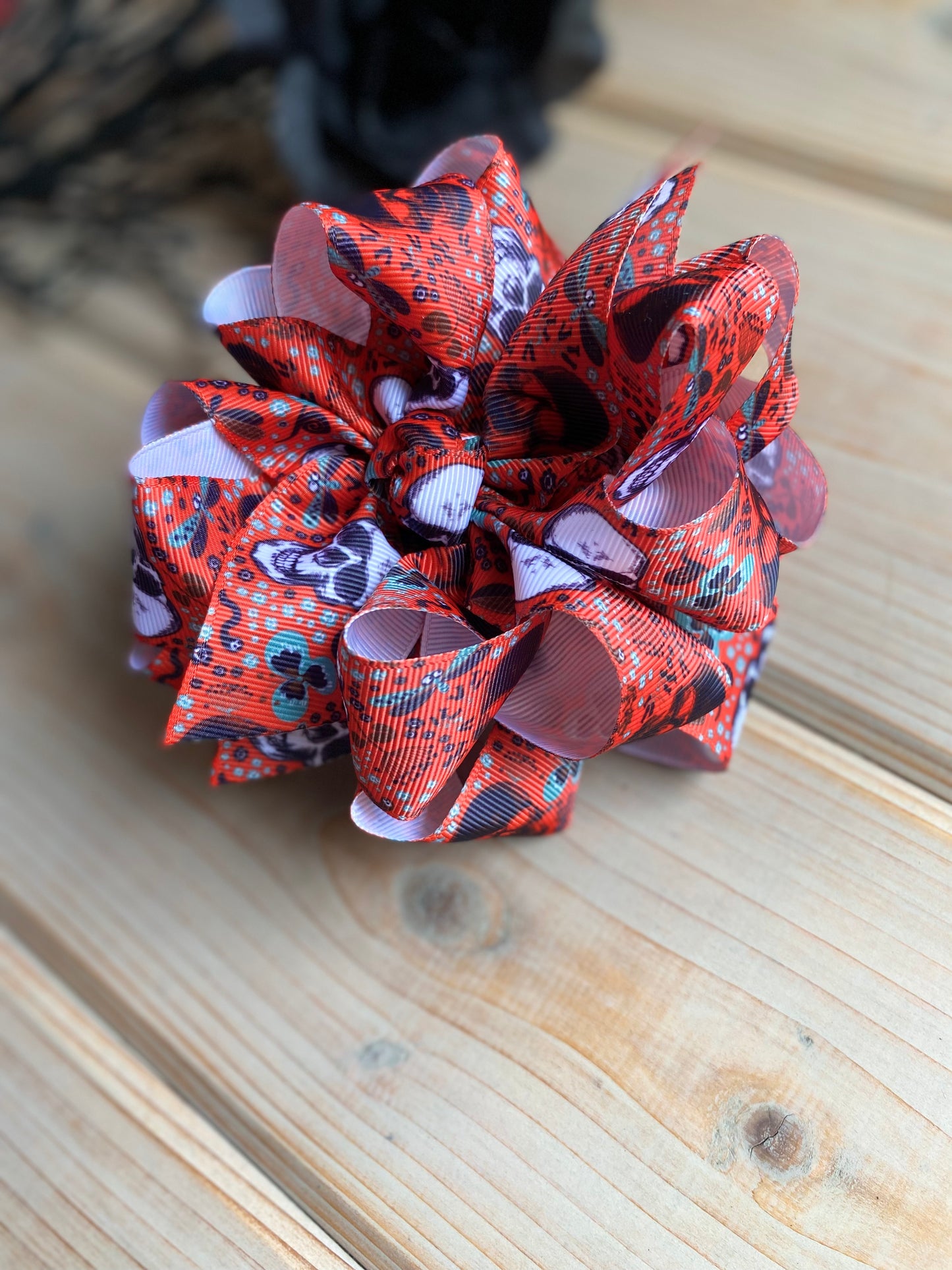 Skulls Hair Bows - LilaReneeCreations