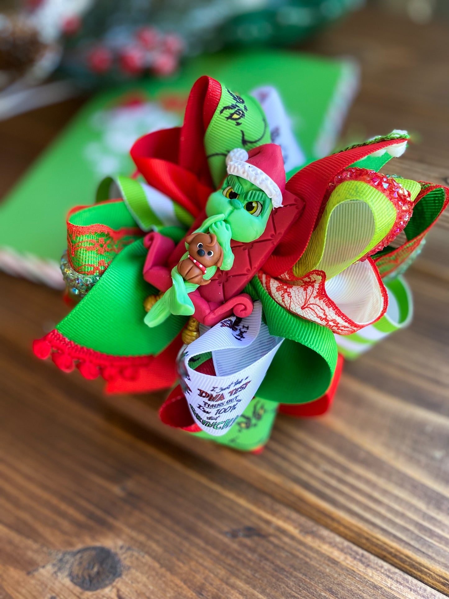Its bcuz im green, isnt it? OTT Multi Hair Bow - LilaReneeCreations
