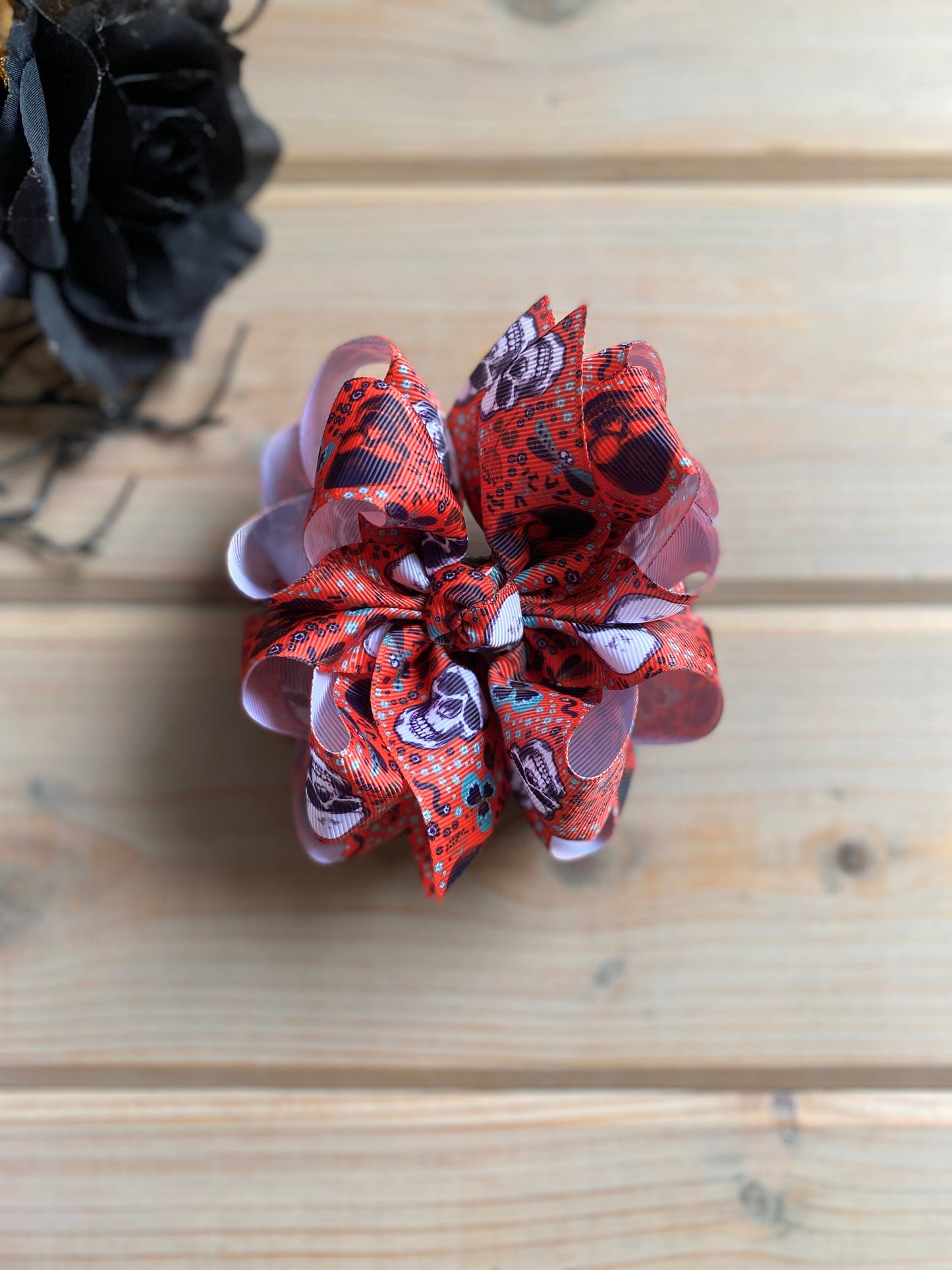 Skulls Hair Bows - LilaReneeCreations