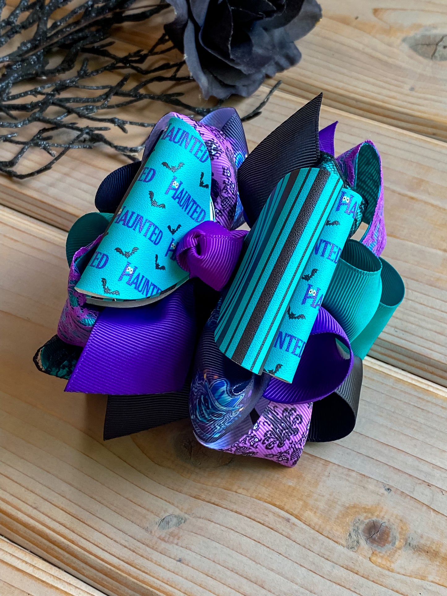 Foolish Mortals OTT Hair Bow - LilaReneeCreations