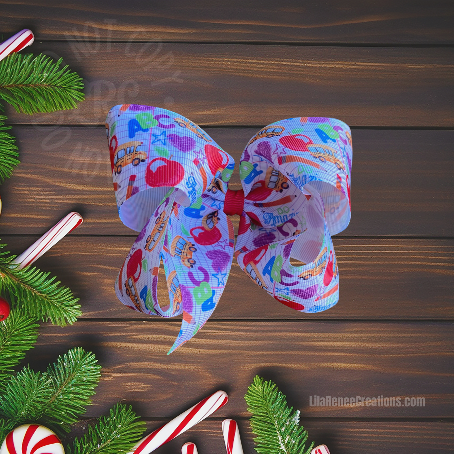 RTS ABC Hair Bow - LilaReneeCreations