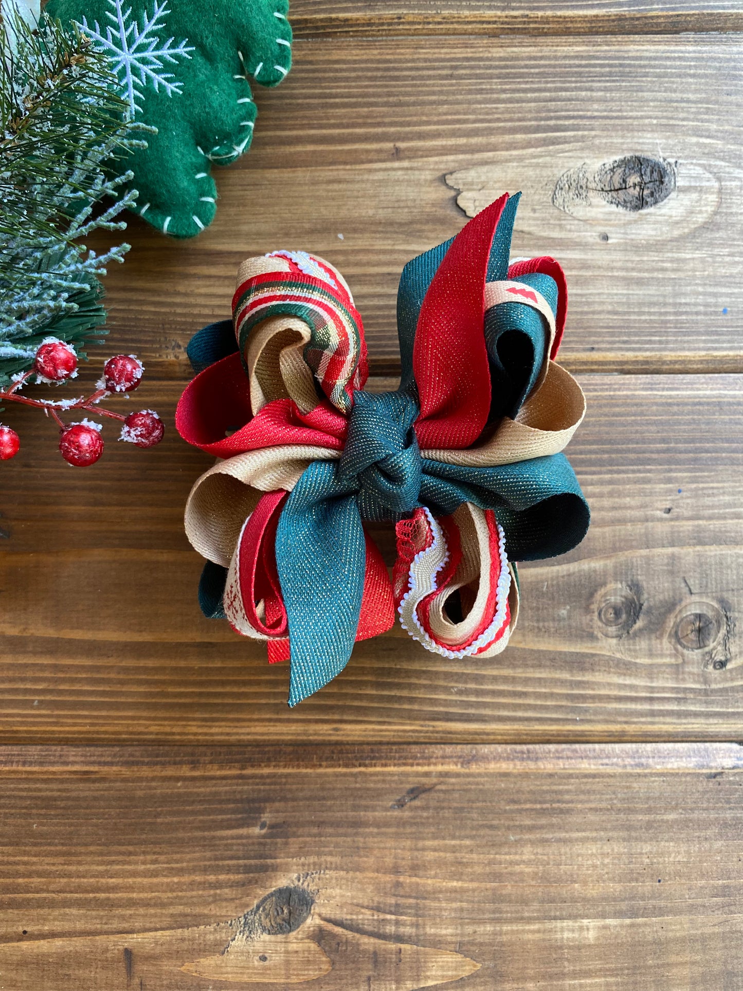 Holiday Sparkles OTT Multi Hair Bow - LilaReneeCreations