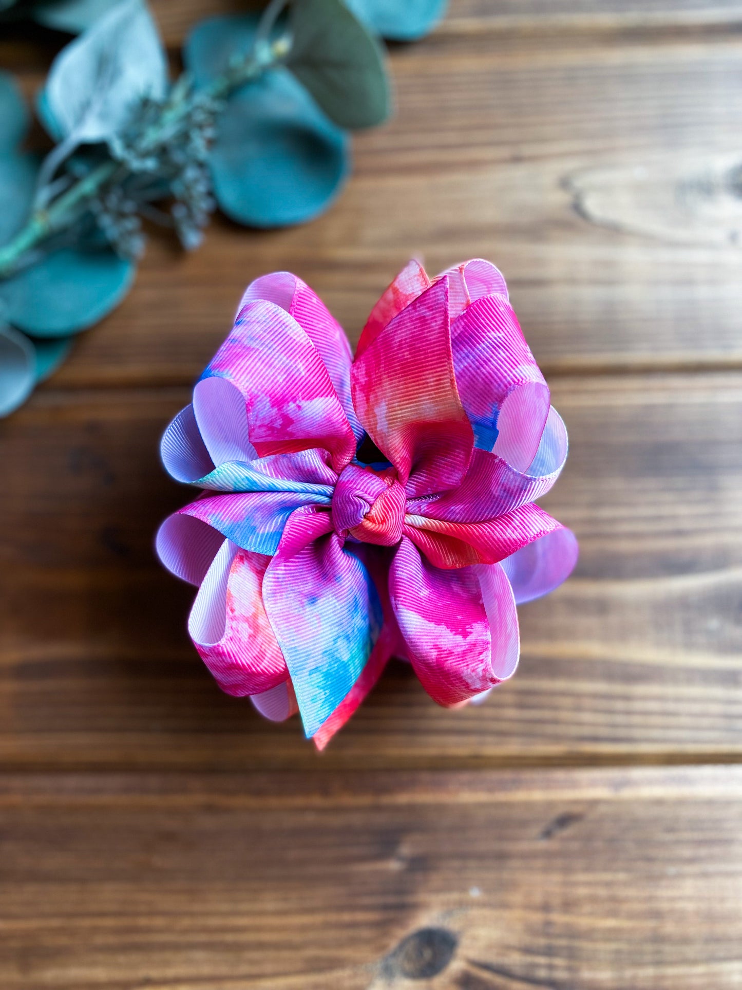 RTS Summer Watercolor Hair Bows - LilaReneeCreations