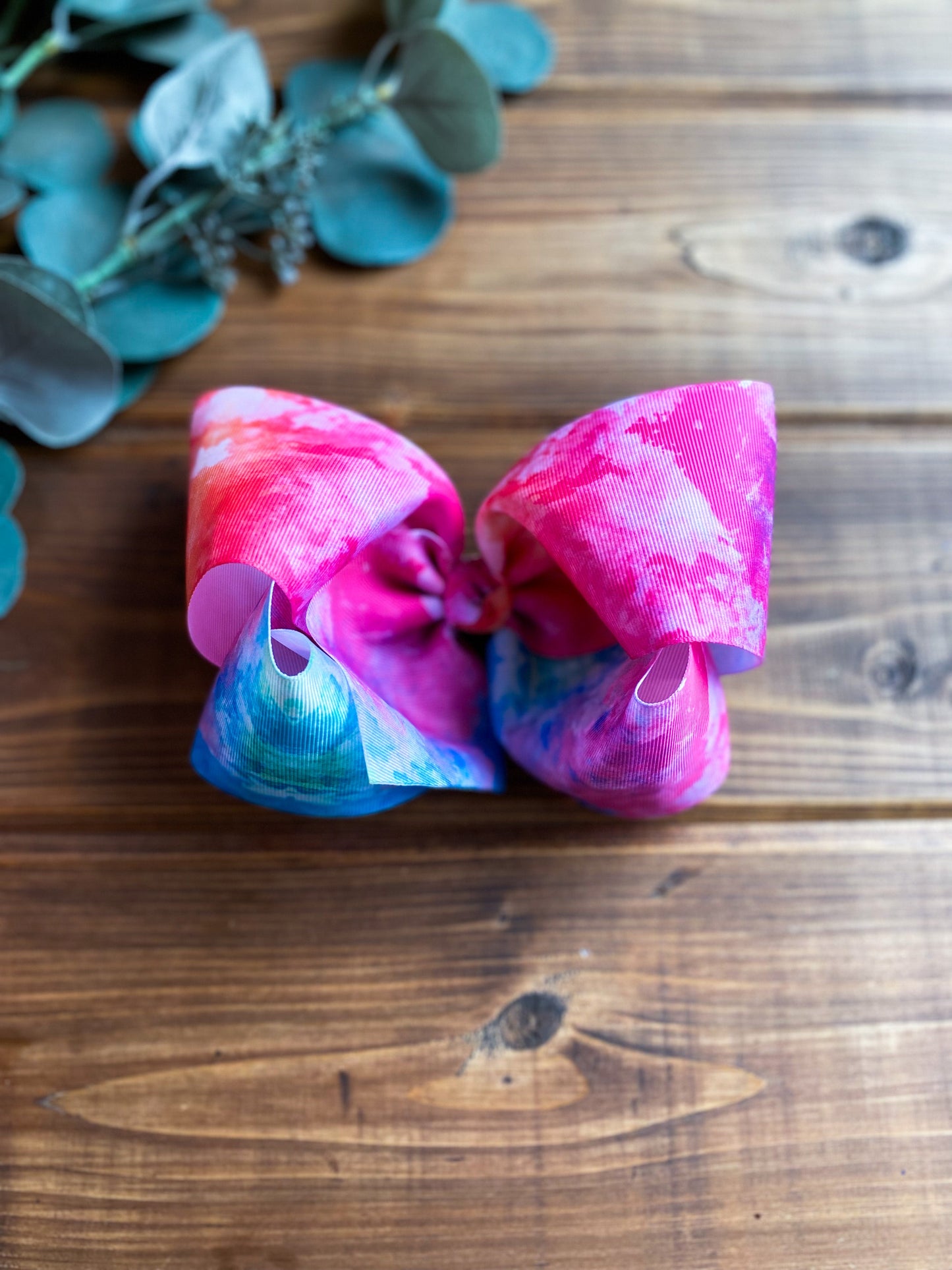 RTS Summer Watercolor Hair Bows - LilaReneeCreations