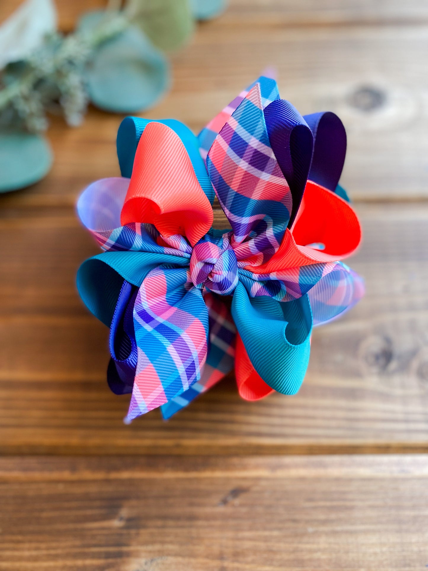RTS Coral Plain Hair Bows - LilaReneeCreations