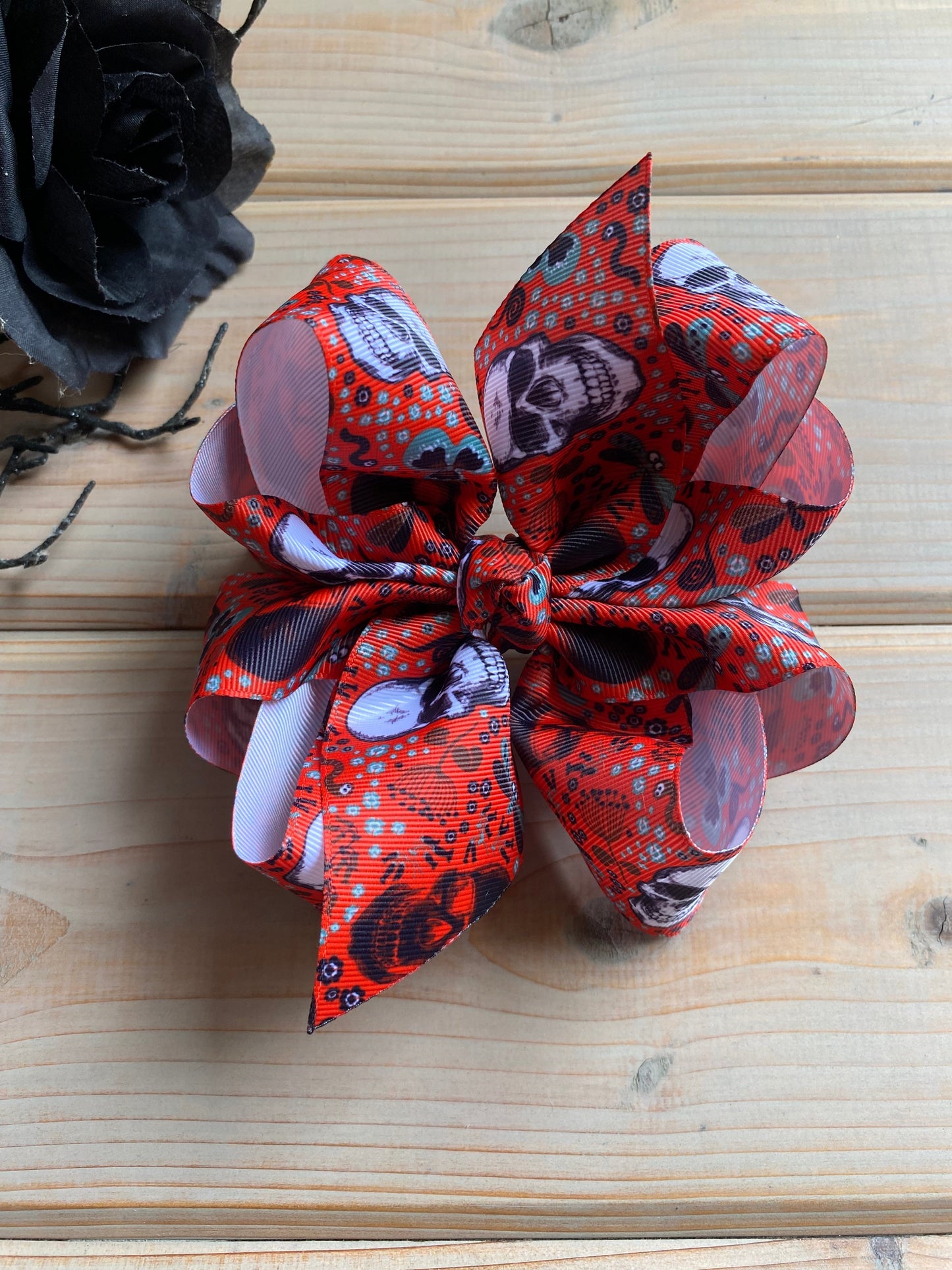 RTS Skulls Hair Bows - LilaReneeCreations