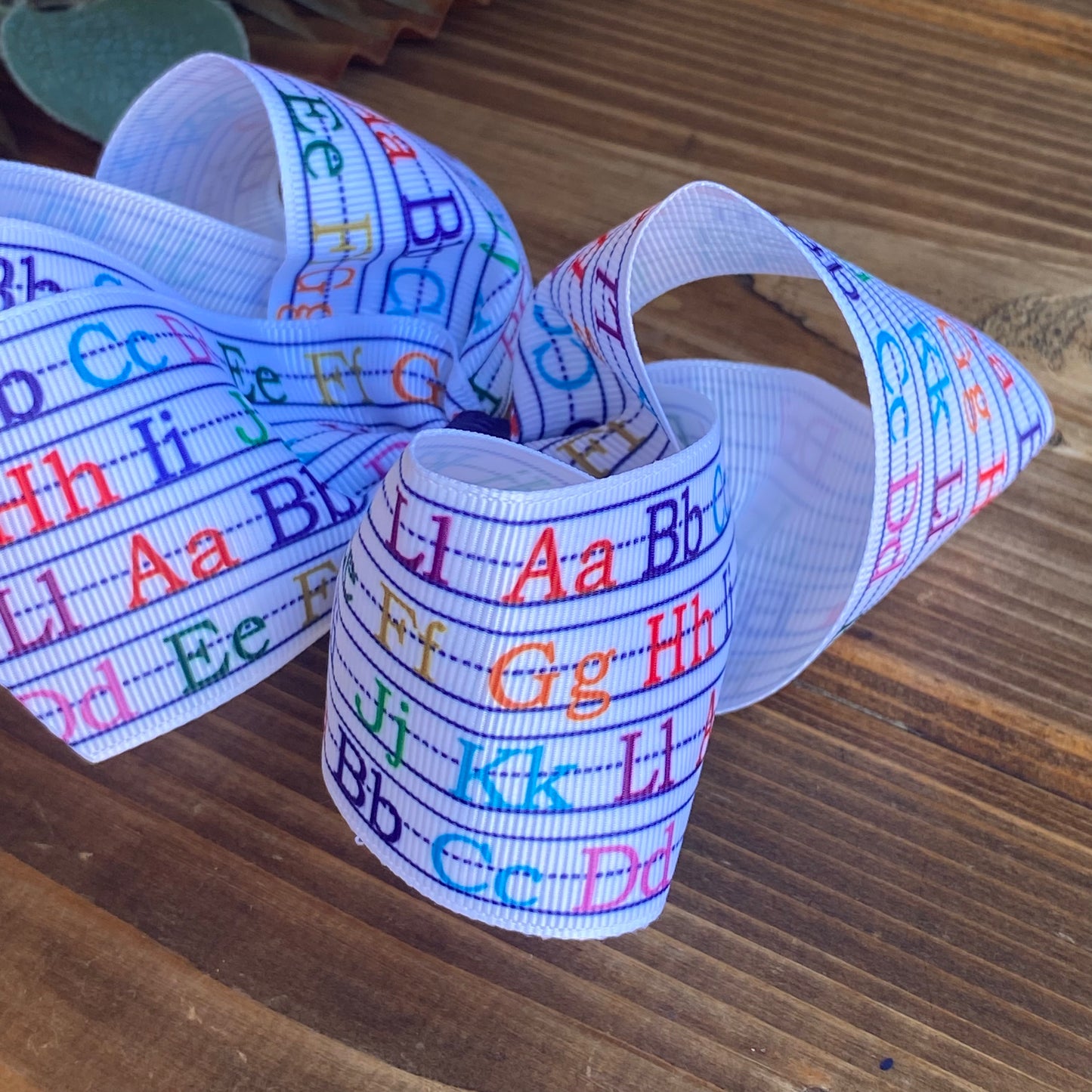 Alphabet XL Hair Bows - LilaReneeCreations