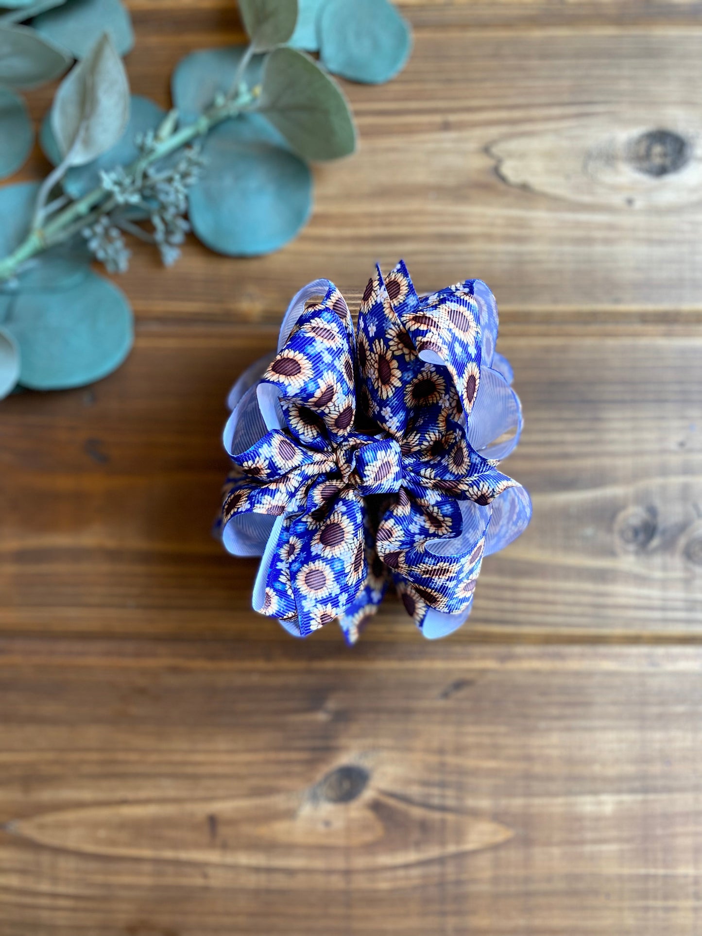 Royal Sunflowers Hair Bows - LilaReneeCreations