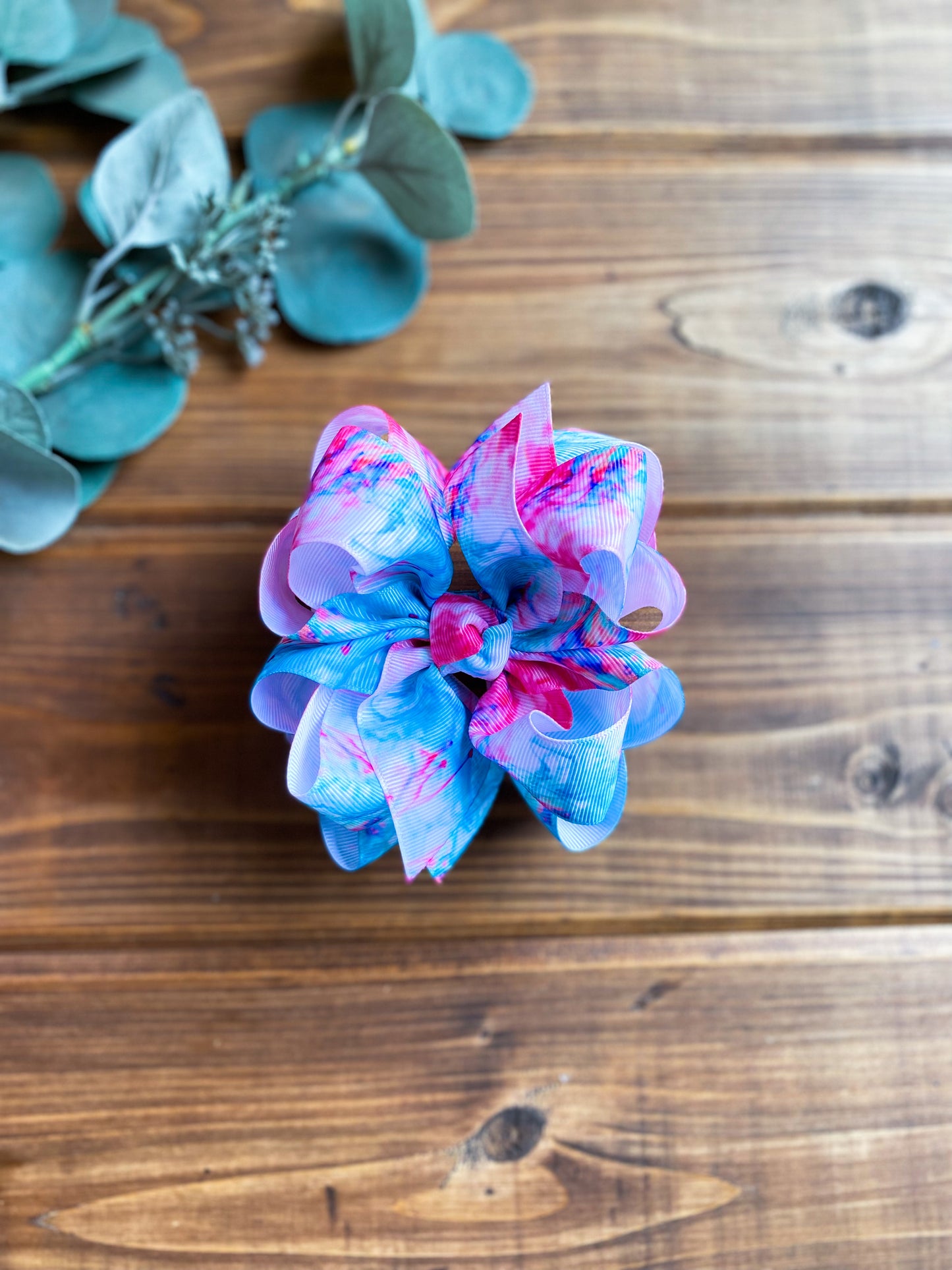 Watercolor Drop Hair Bows - LilaReneeCreations