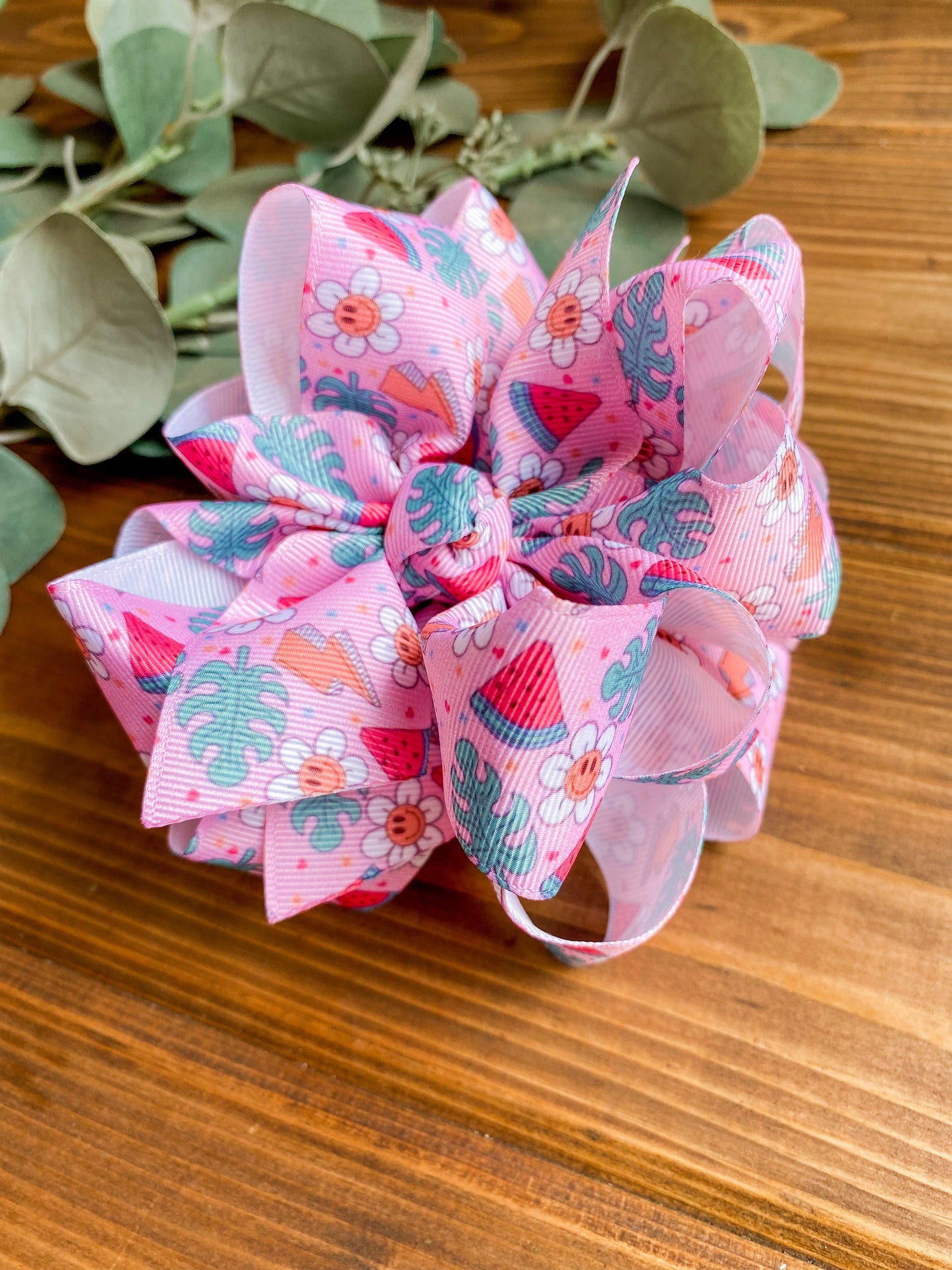 Happy Summer Hair Bows - LilaReneeCreations