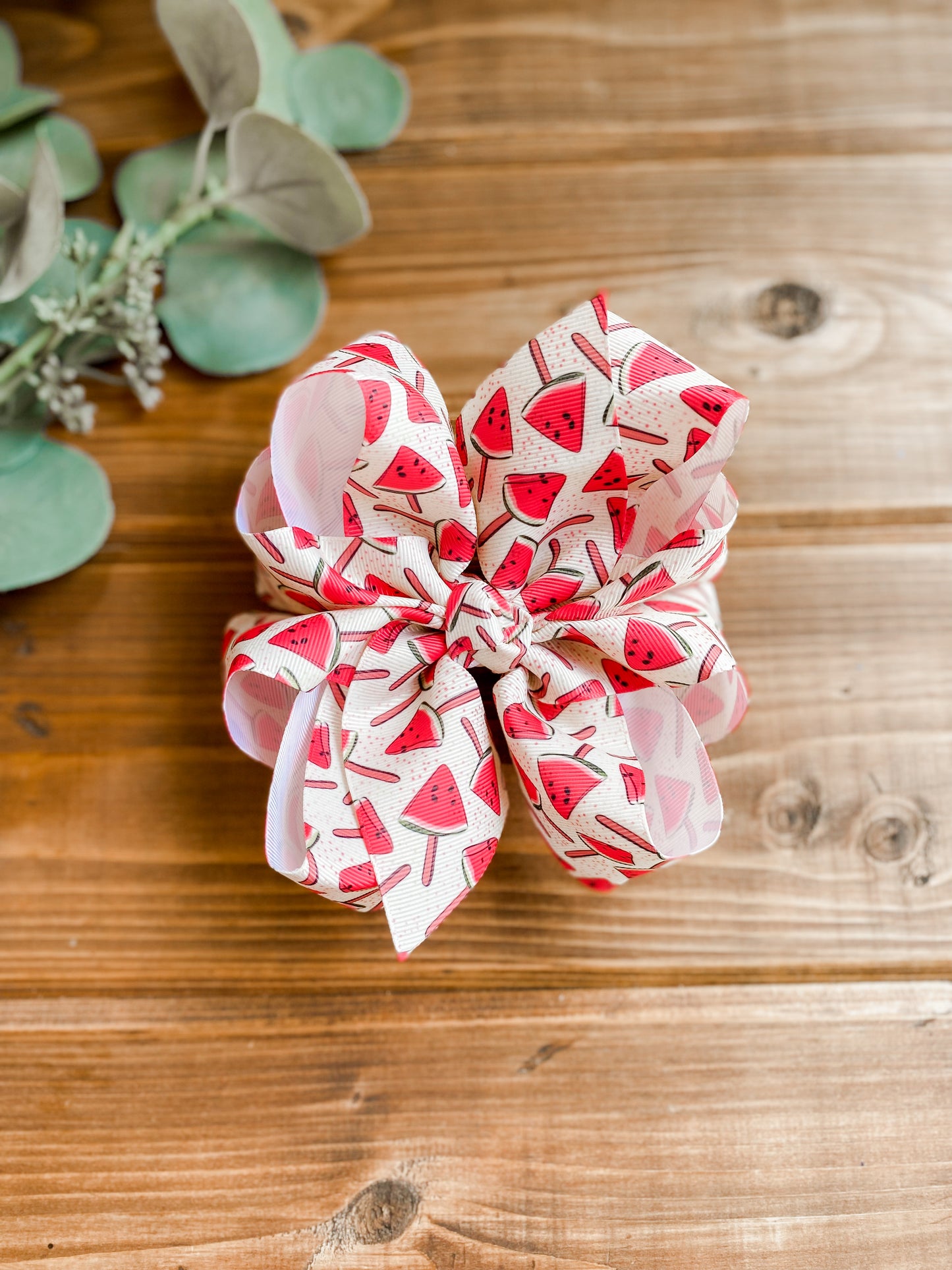 Watermelon Pops XL Hair Bows - LilaReneeCreations