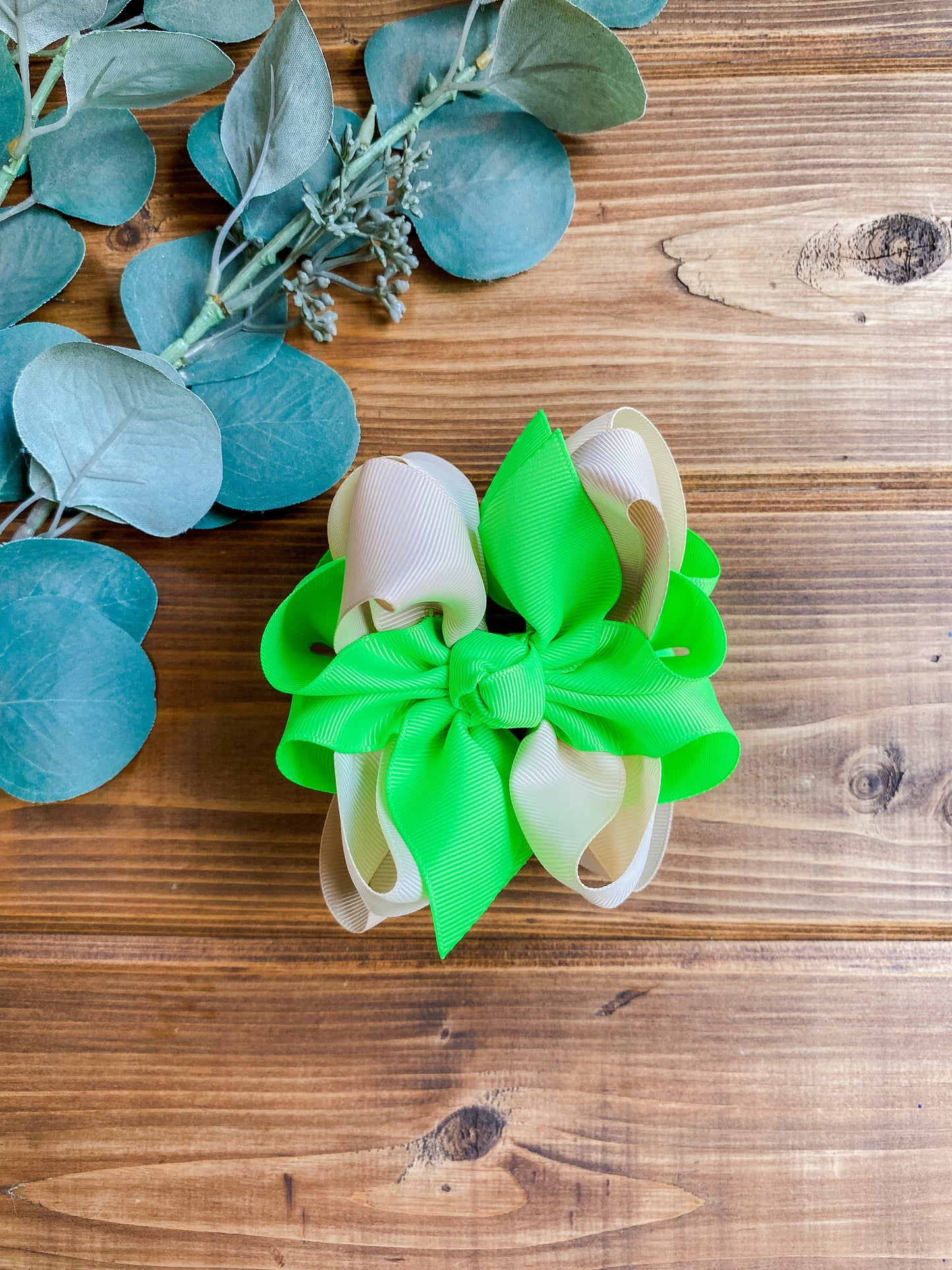 Acid Green ~ Neons & Neutrals Collection Multi Hair Bows - LilaReneeCreations