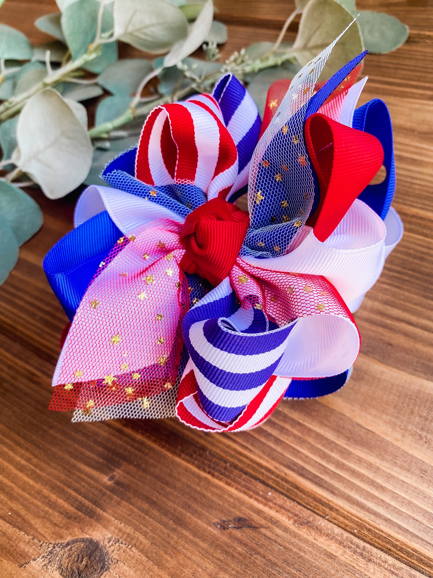 Bright Stars Multicolor Hair Bows - LilaReneeCreations