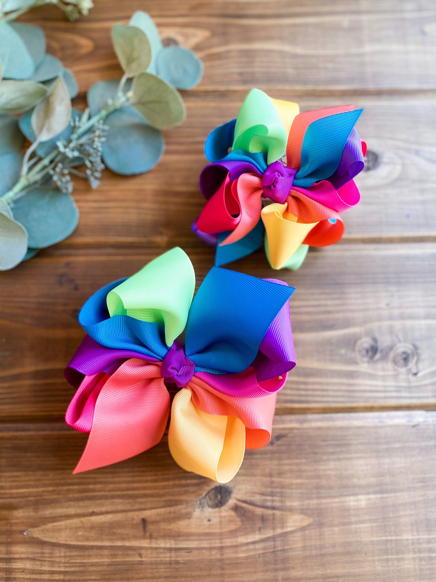 XL Power Puff Multi Hair Bows - LilaReneeCreations