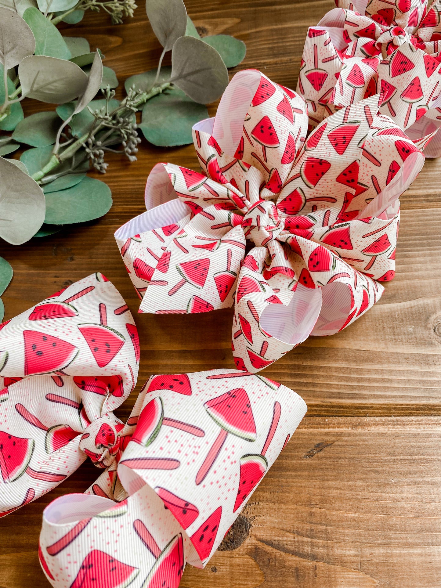 Watermelon Pops Hair Bows - LilaReneeCreations