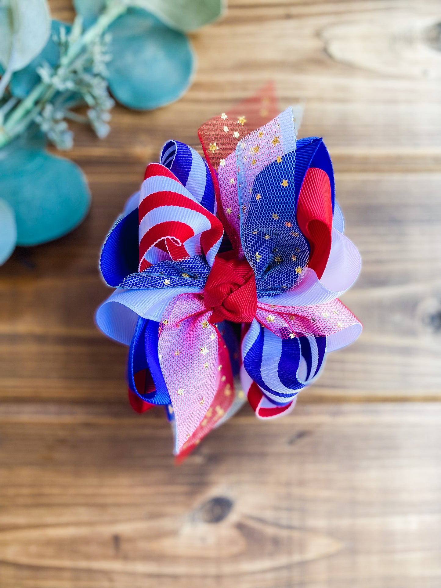 Bright Stars Multicolor Hair Bows - LilaReneeCreations