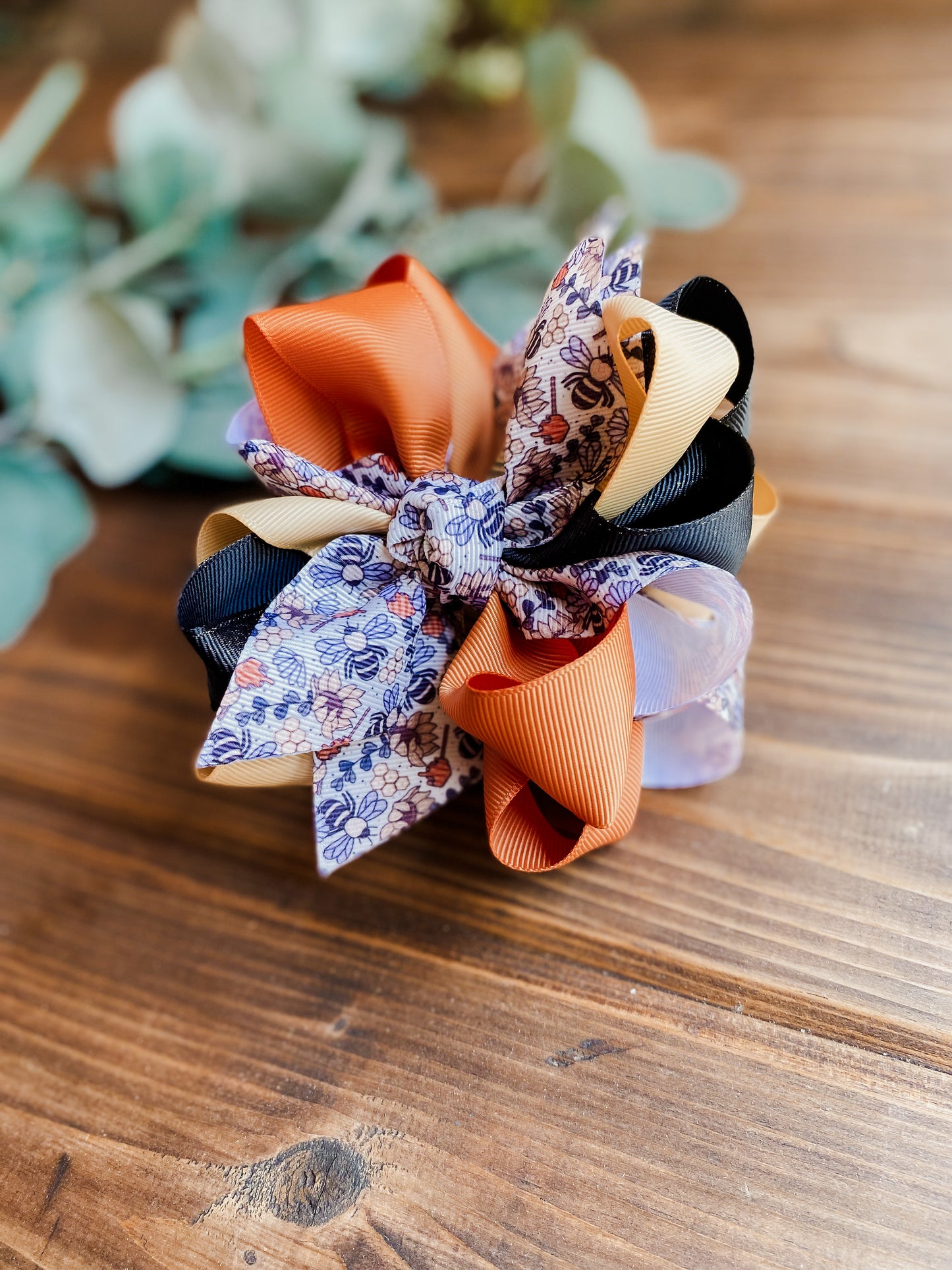 Bees & Honey 🍯 Multicolor Hair Bows - LilaReneeCreations