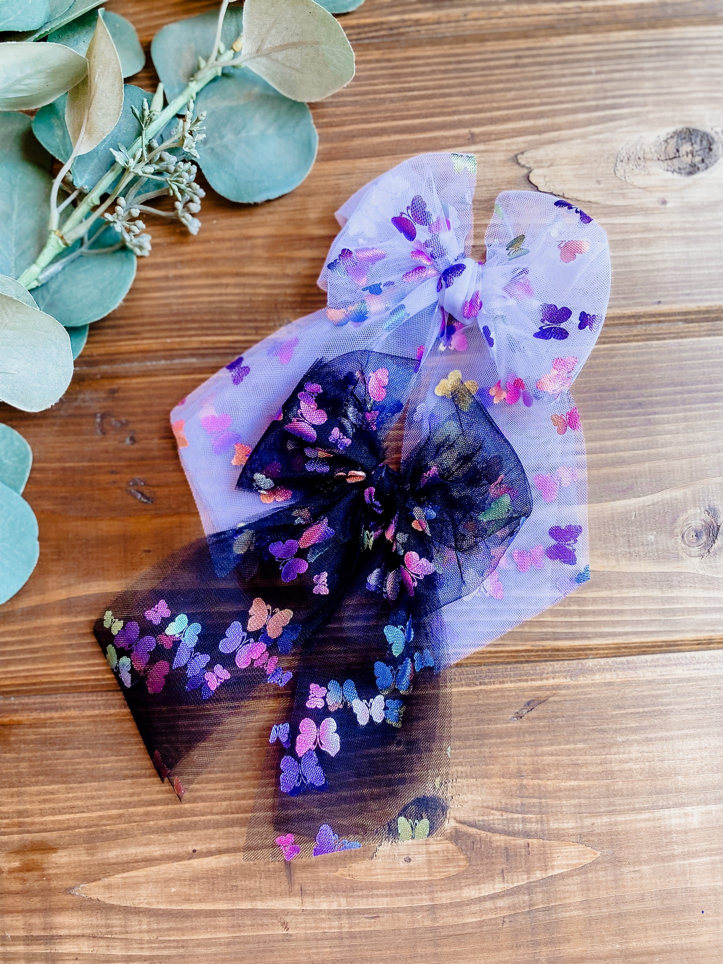 Holographic Butterfly Tulle Sterlings - LilaReneeCreations