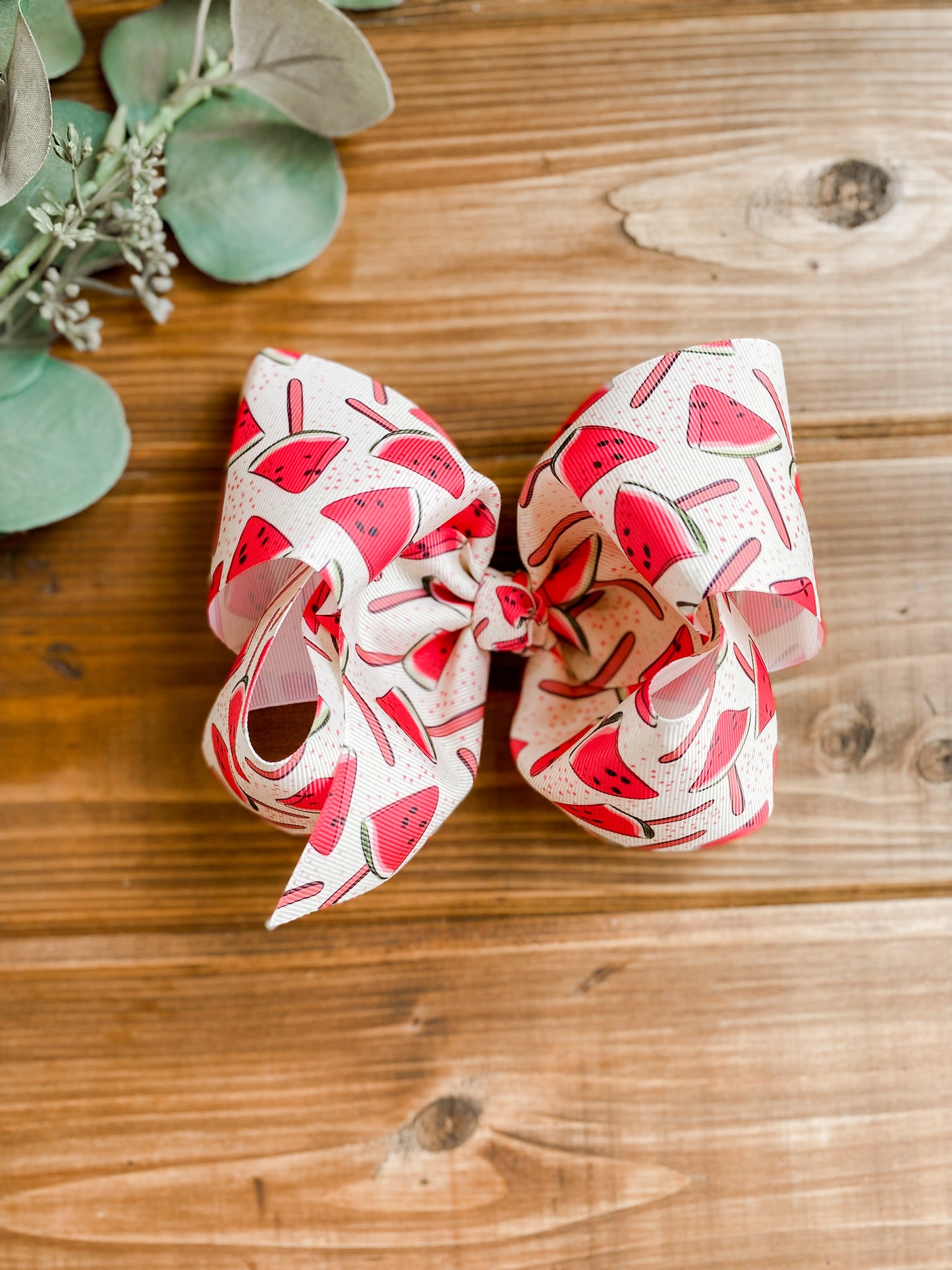 Watermelon pops XXL Boutique Hair Bows - LilaReneeCreations