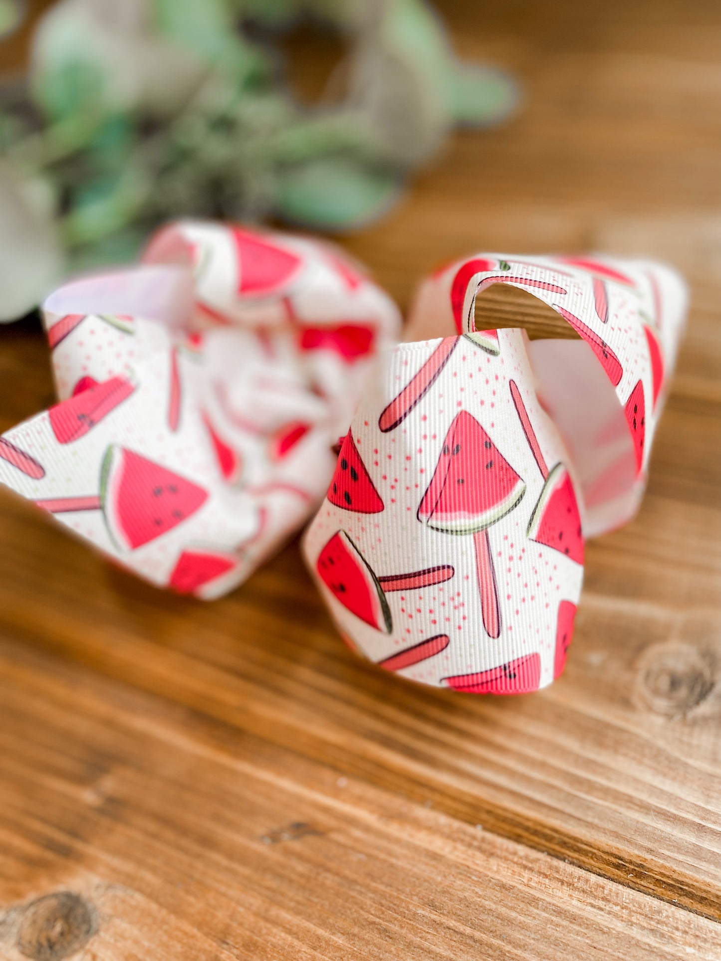 Watermelon pops XXL Boutique Hair Bows - LilaReneeCreations