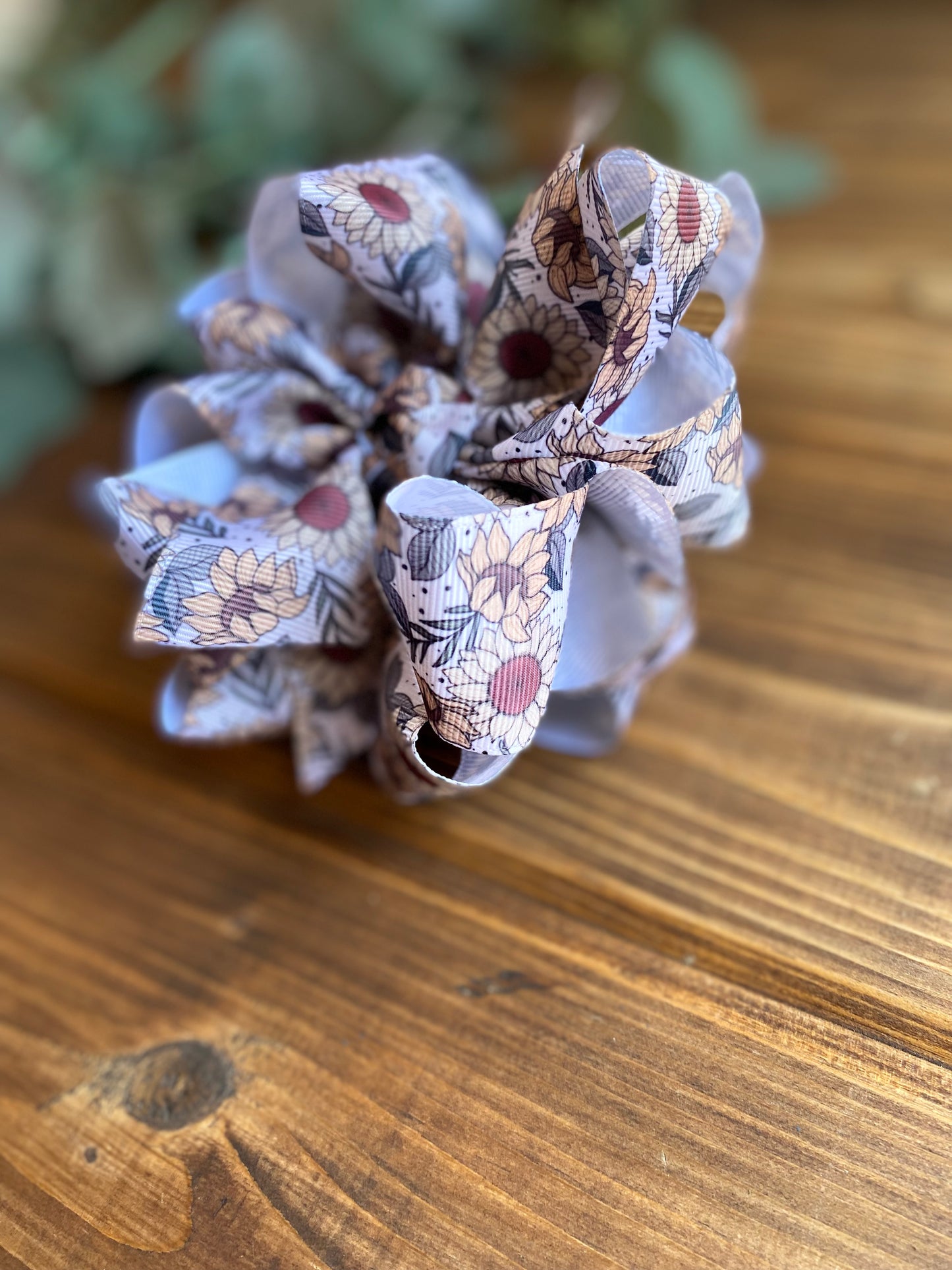 Vintage Sunflowers Hair Bows - LilaReneeCreations