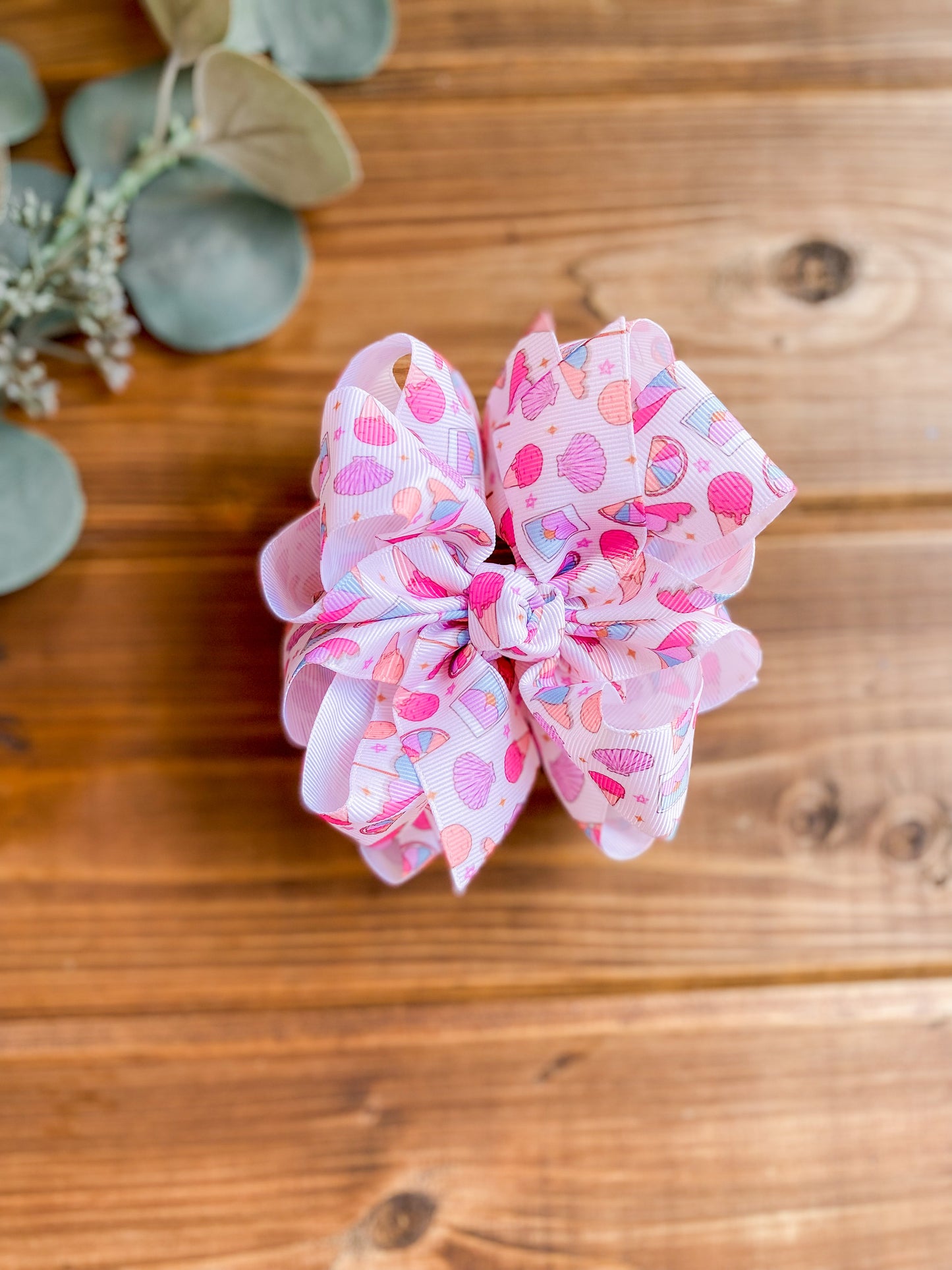 Beach Vibes Hair Bows - LilaReneeCreations