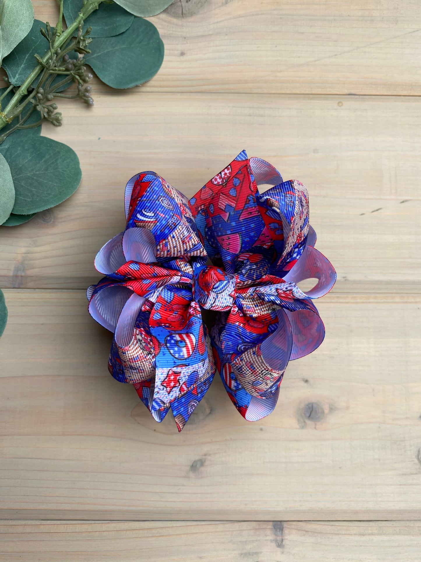 Firework Party Hair Bows - LilaReneeCreations