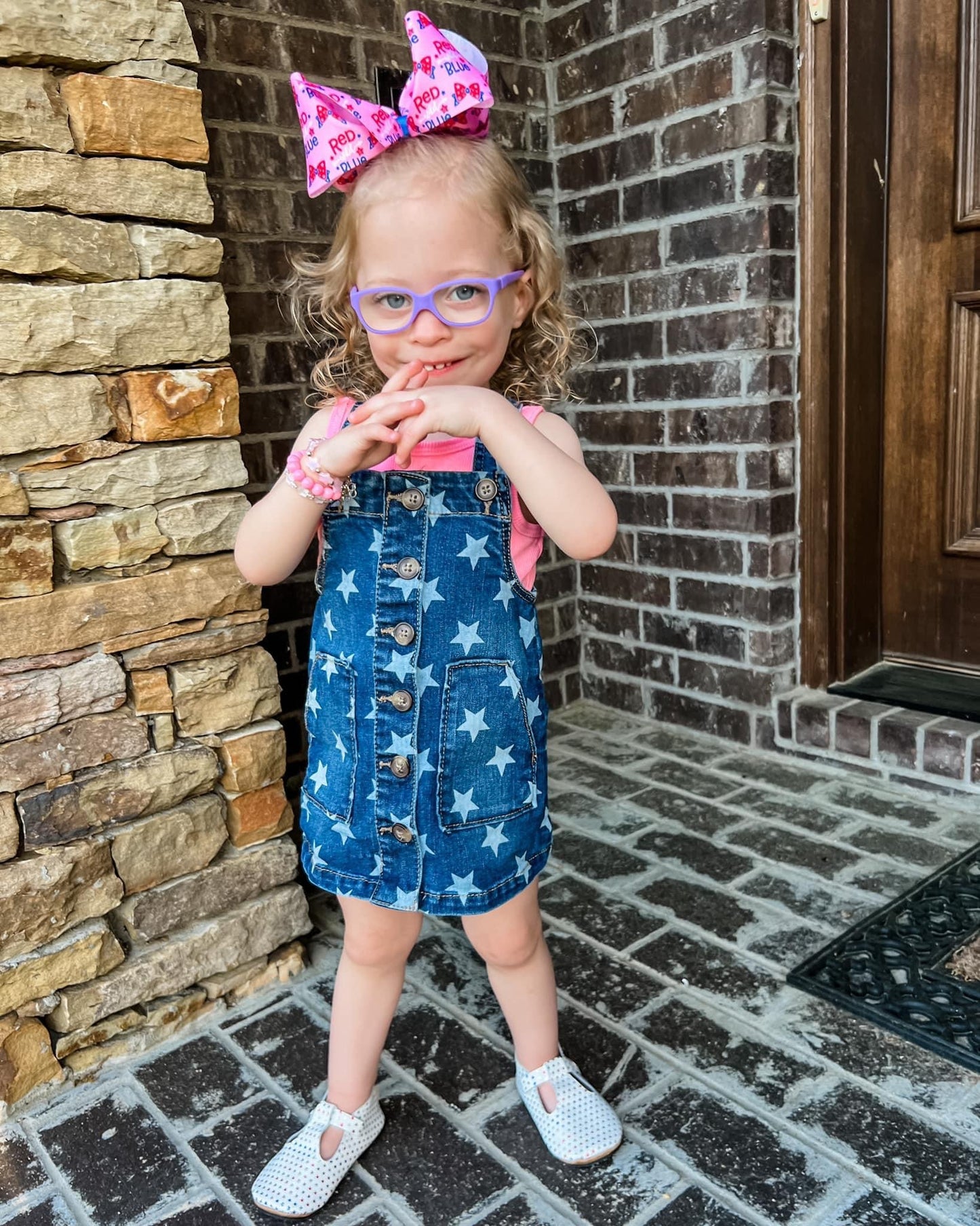 Red, Wild & Blue XL Boutique Hair Bows - LilaReneeCreations