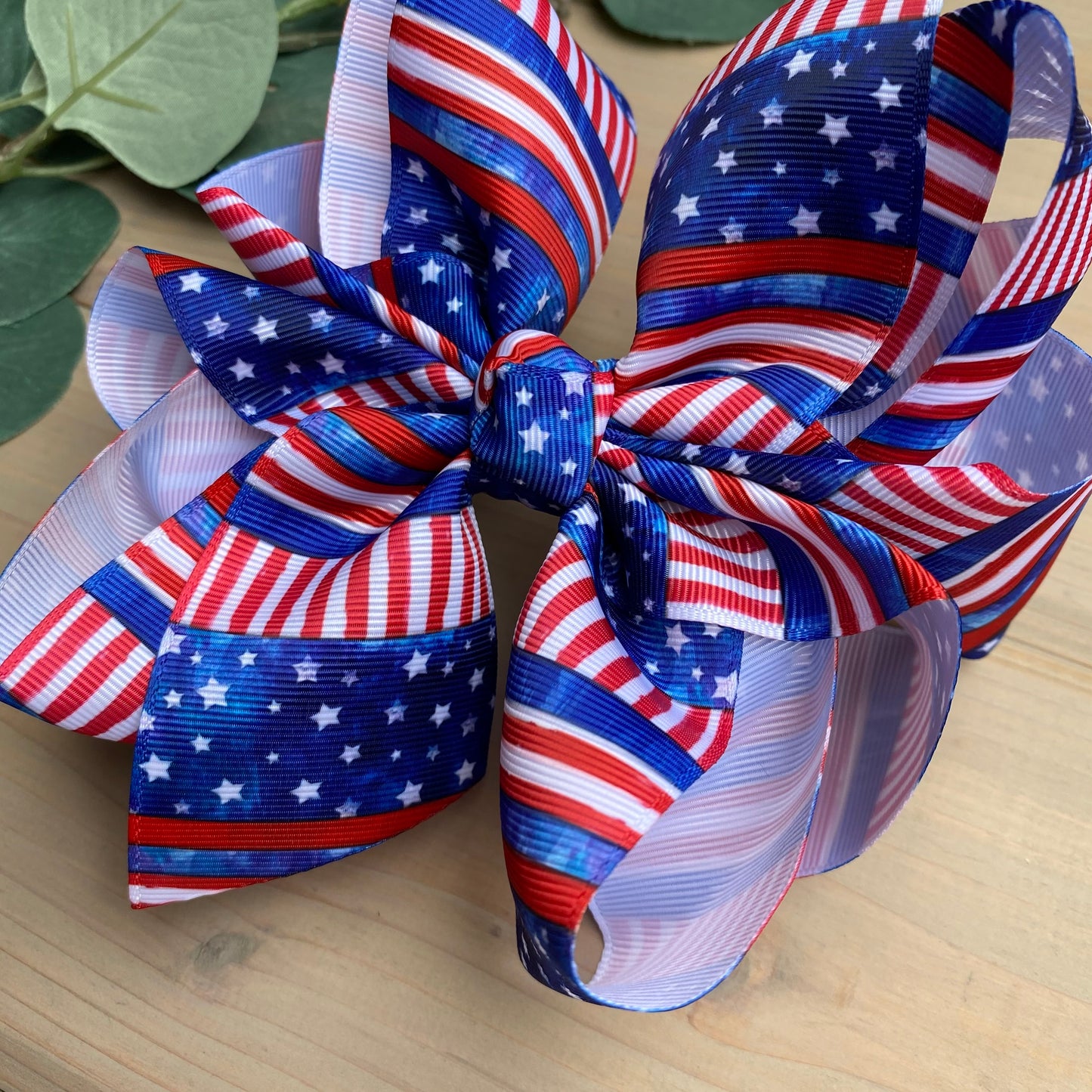 Star Spangled XL Hair Bows - LilaReneeCreations