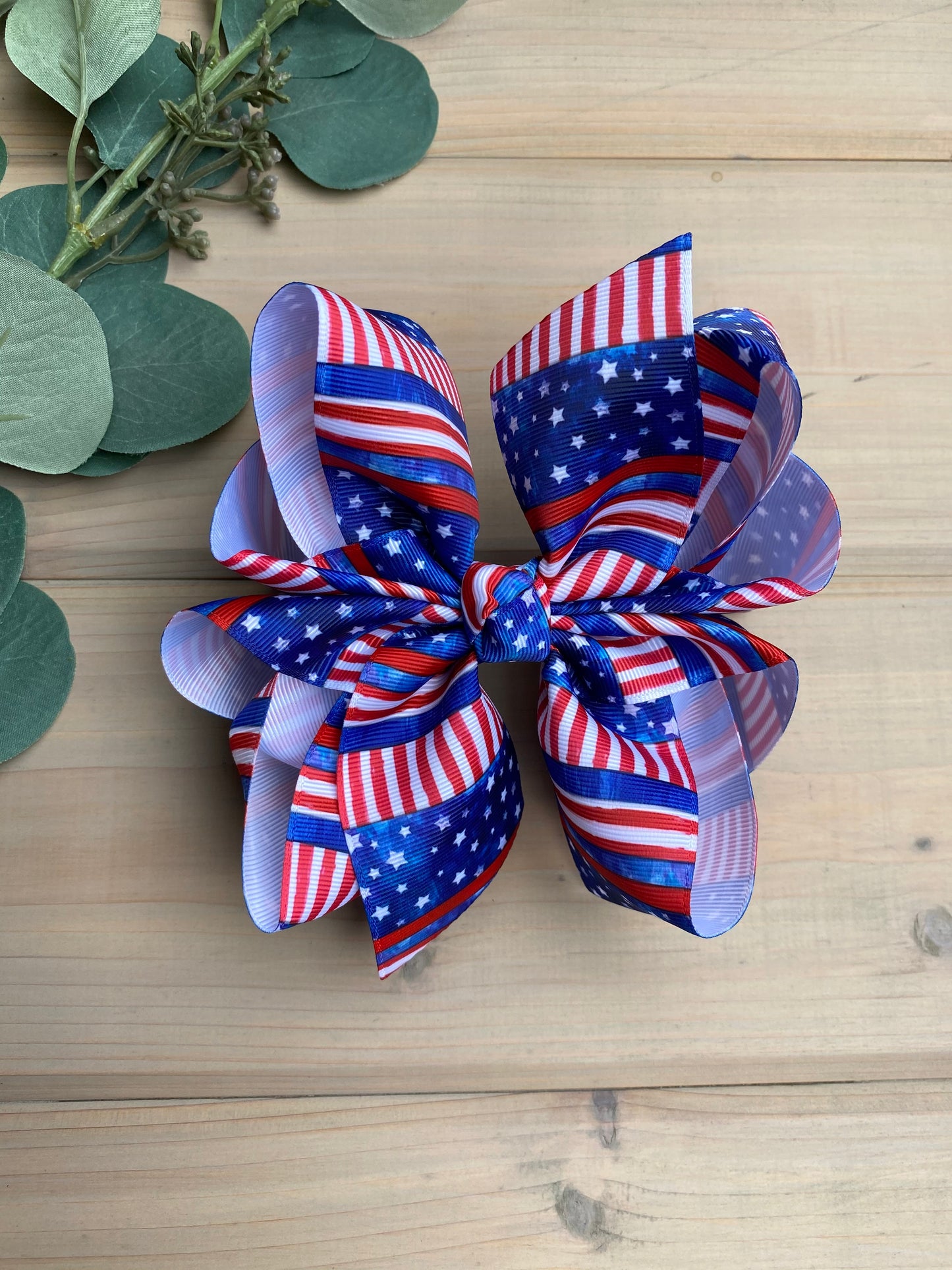 Star Spangled XL Hair Bows - LilaReneeCreations