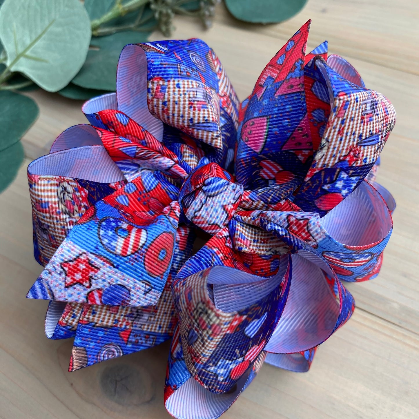 Firework Party Hair Bows - LilaReneeCreations