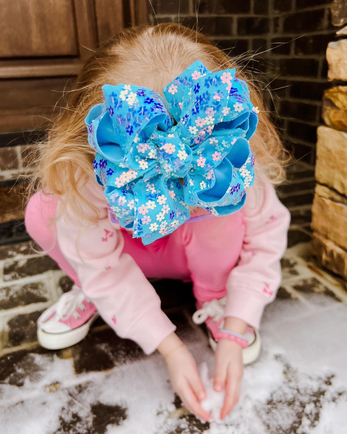 Turquoise Sparkling Summer Hair Bows