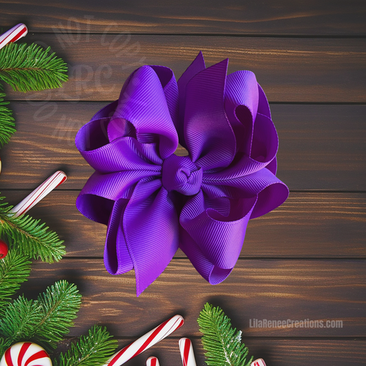 RTS Purple Hair Bow