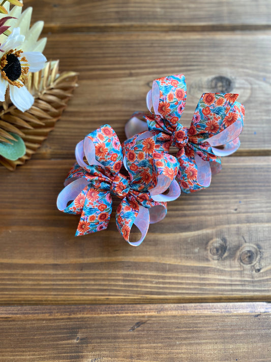 •lil ann • Jade Fall Bloom Hair Bows - LilaReneeCreations