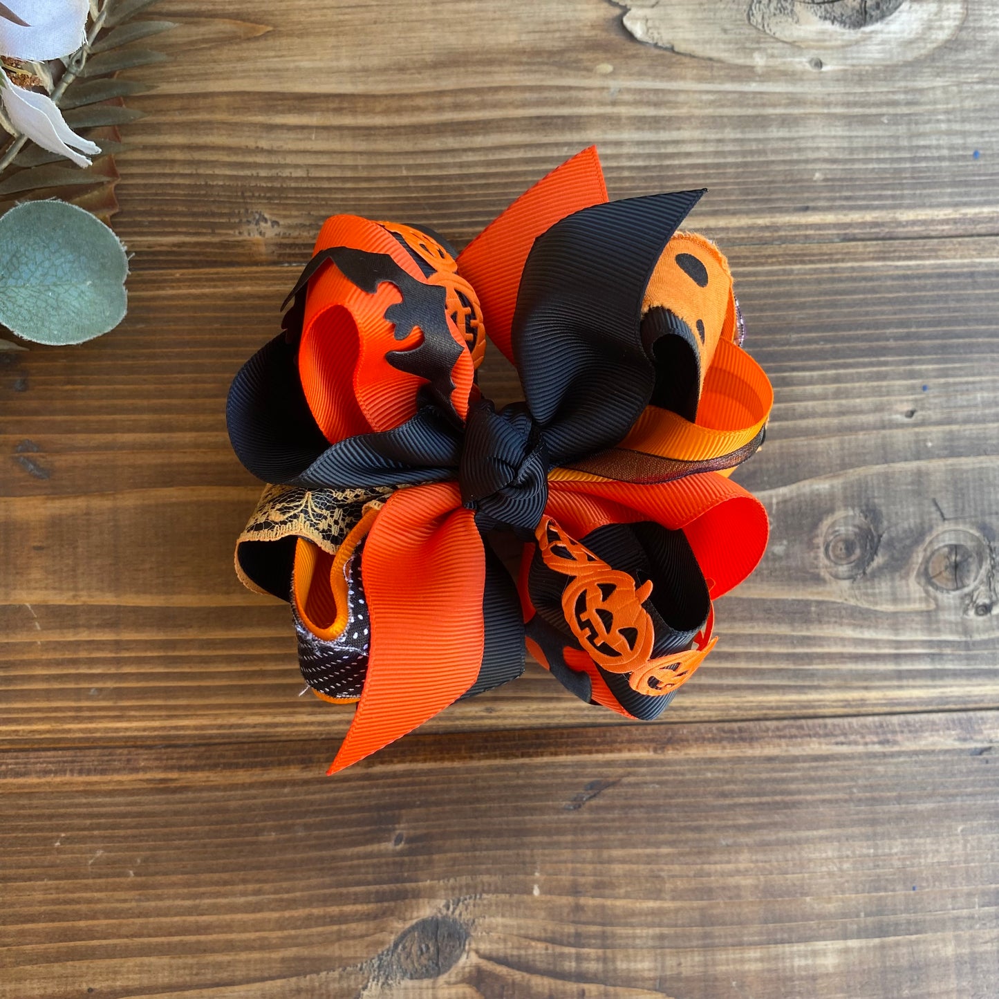 Pumpkins & Bats 🦇 OTT Multi Hair Bow 2OAK