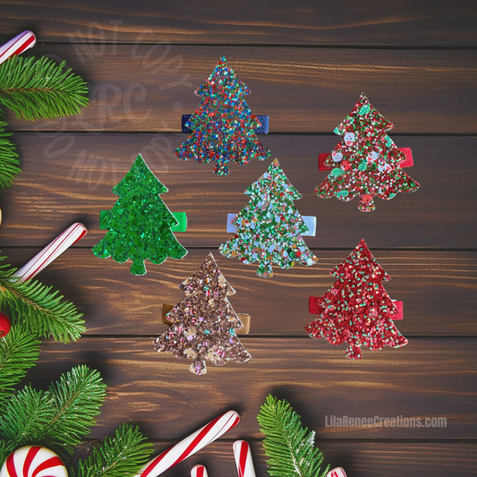 RTS Holiday Tree Hair Clips