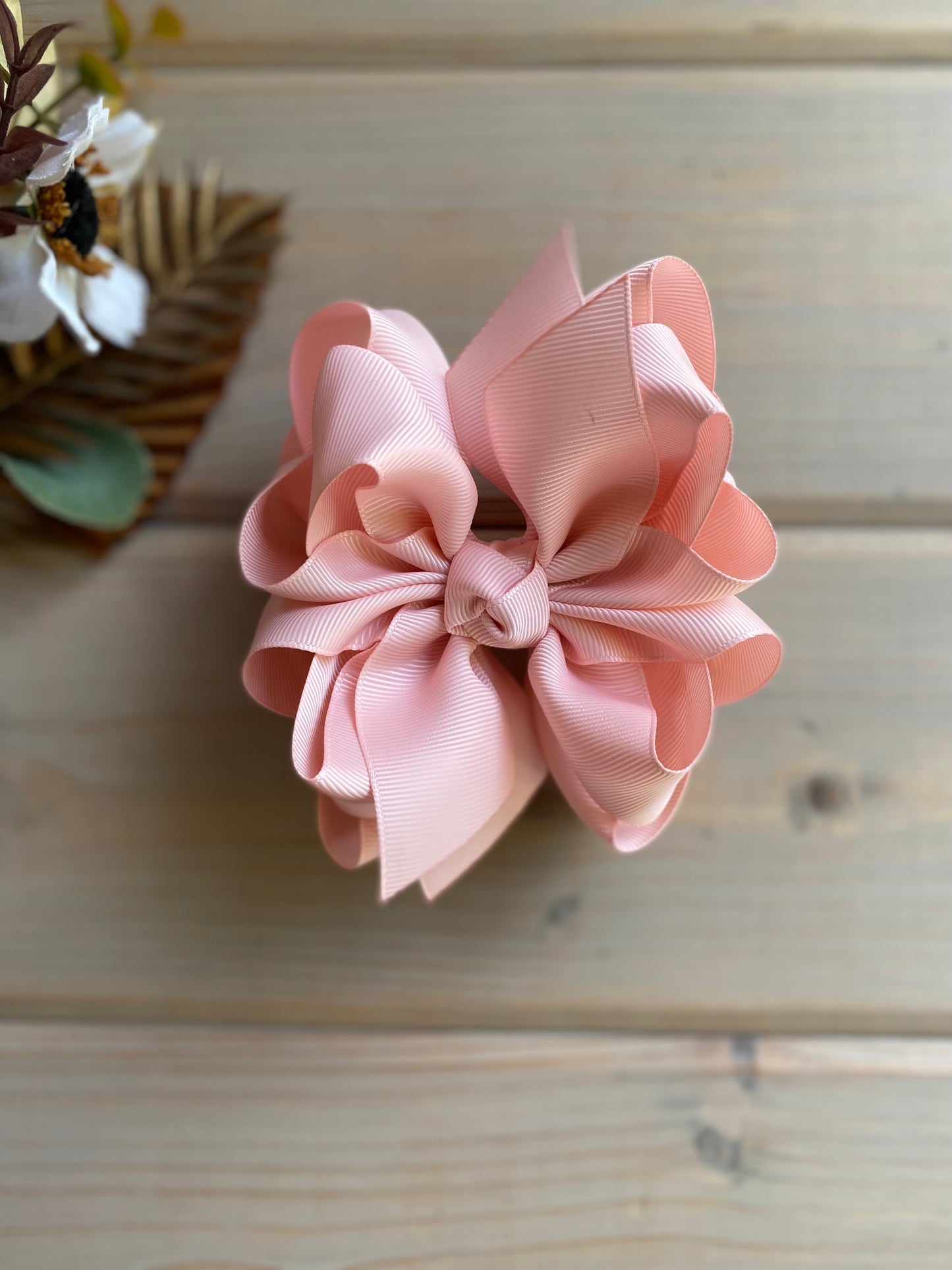 Pink Blush Solids Hair Bows - LilaReneeCreations