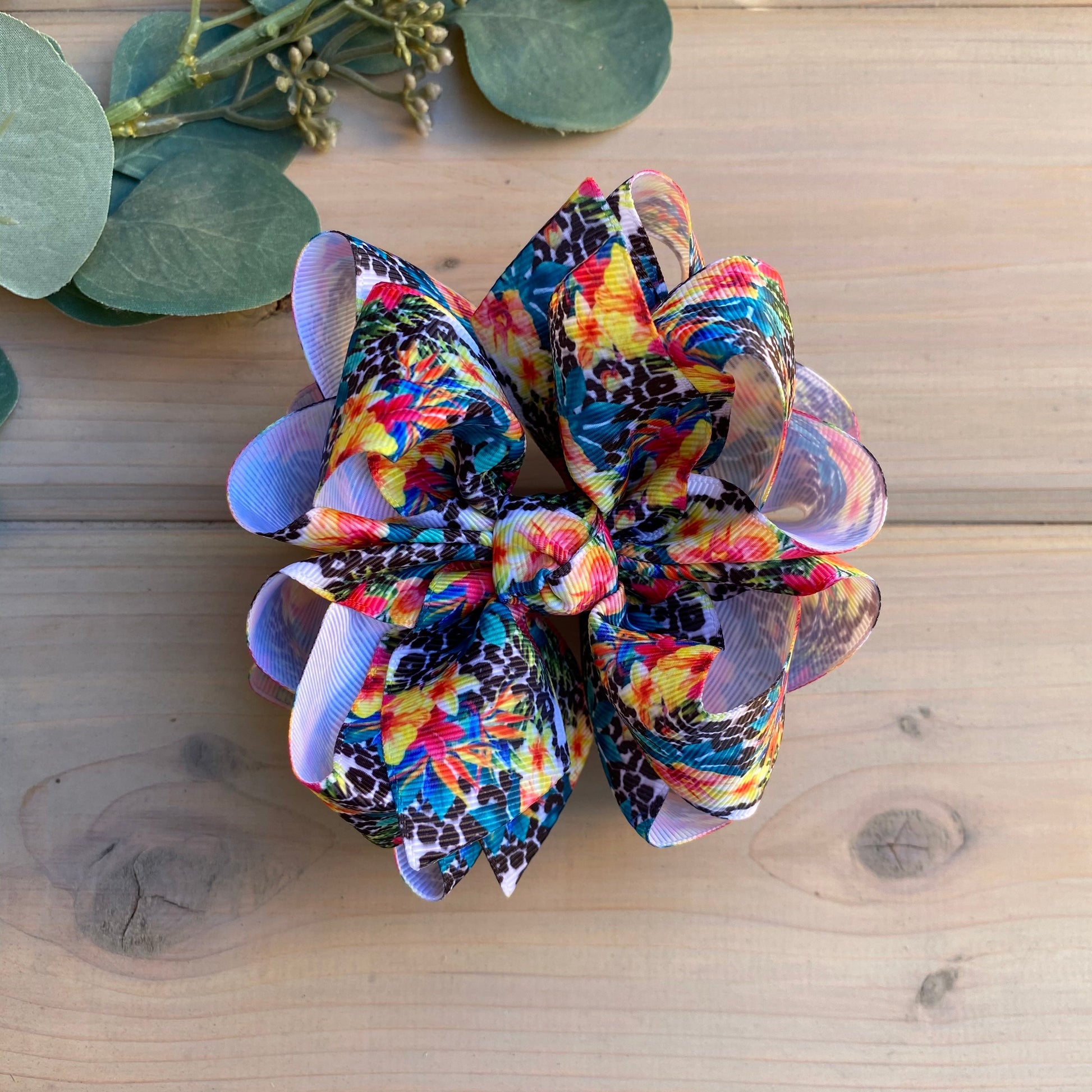 Tropical Summer Hair Bows - LilaReneeCreations