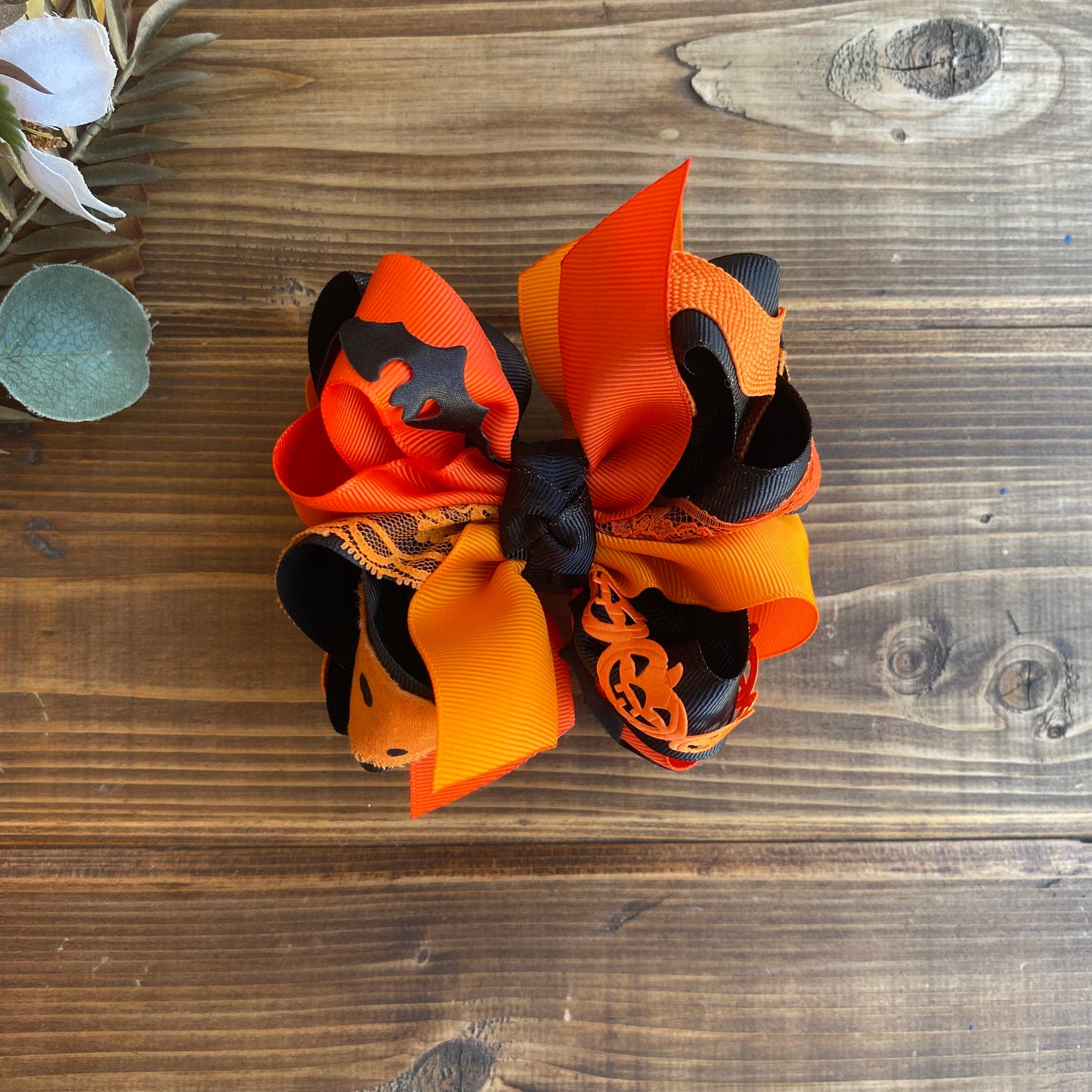 Pumpkins & Bats 🦇 OTT Multi Hair Bow 2OAK