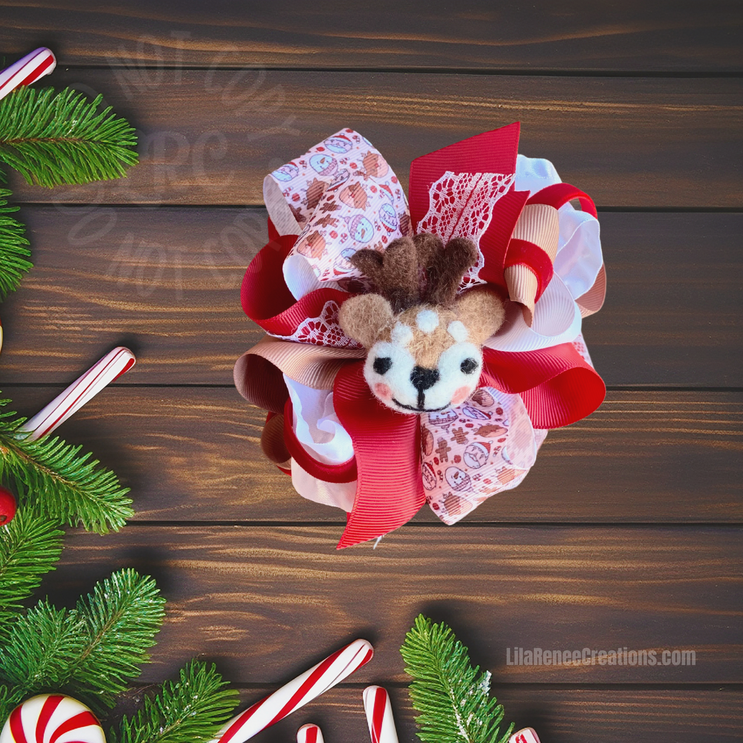 RTS OTT Reindeer Hair Bow