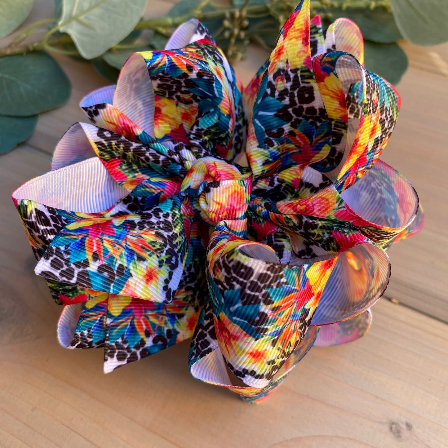 Tropical Summer Hair Bows - LilaReneeCreations