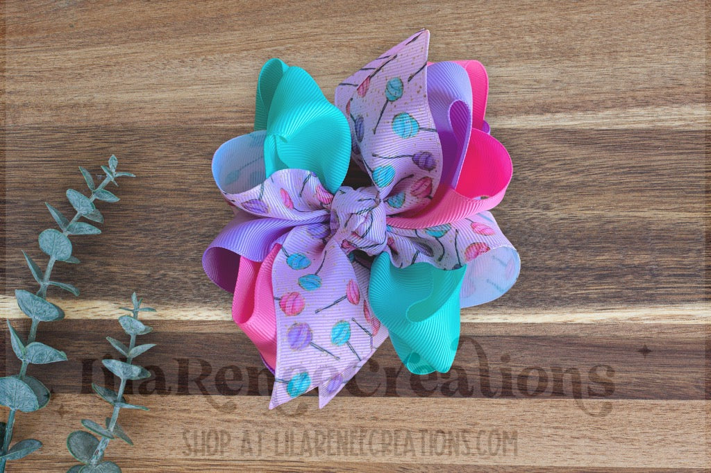 RTS Party Lollipops 🍭 Hair Bows - LilaReneeCreations