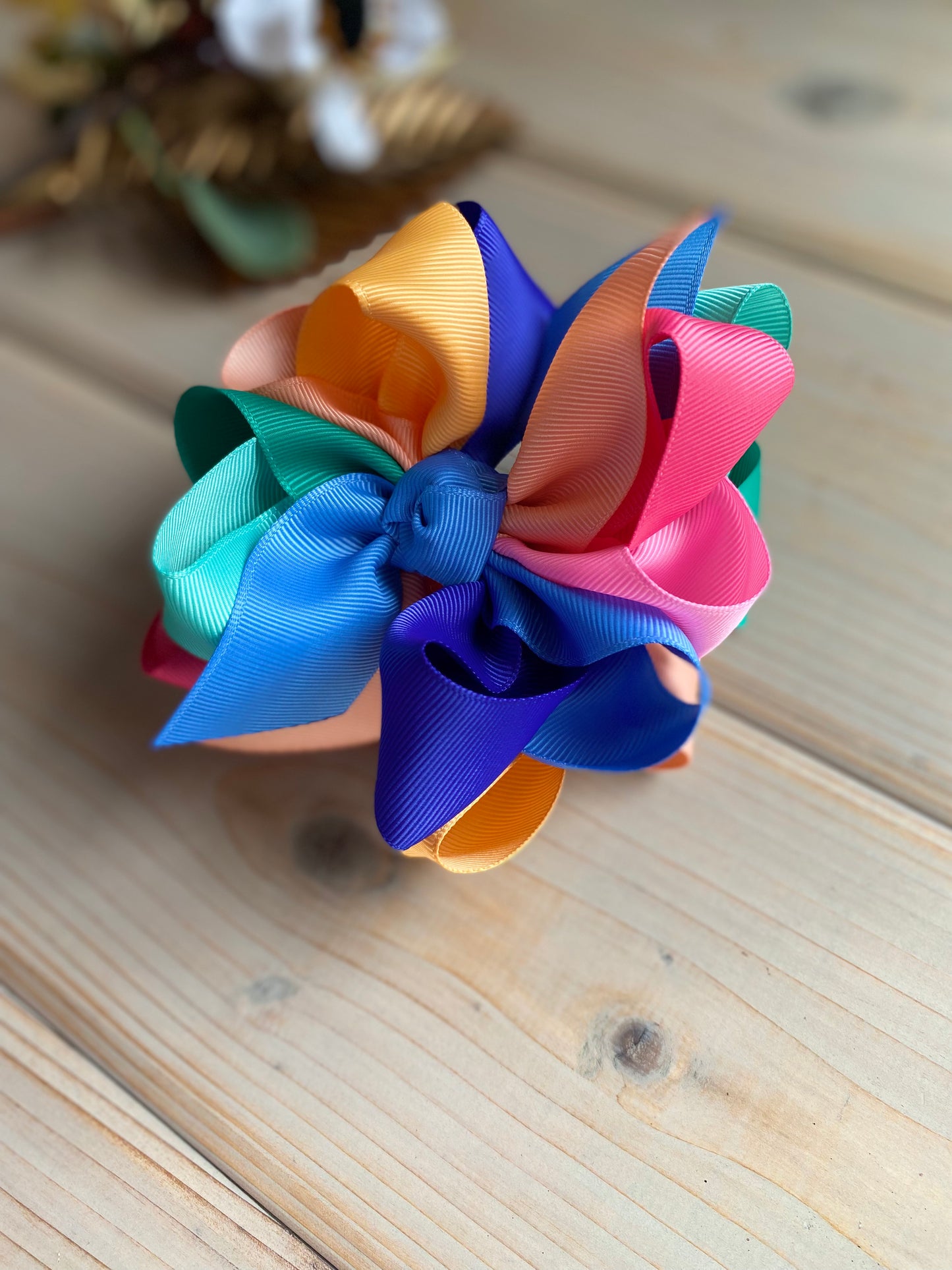 Peach Fuzz Multi Hair Bows - LilaReneeCreations