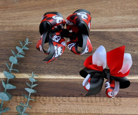 RTS Mickey Mouse Hair Bows - LilaReneeCreations