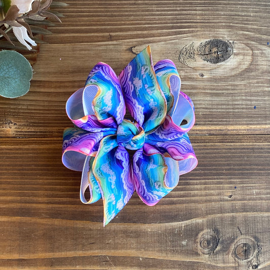 Colorful Waves Aesthetic 🌊 Hair Bows
