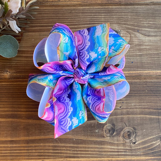 Colorful Waves 🌊Aesthetic XL Hair Bows