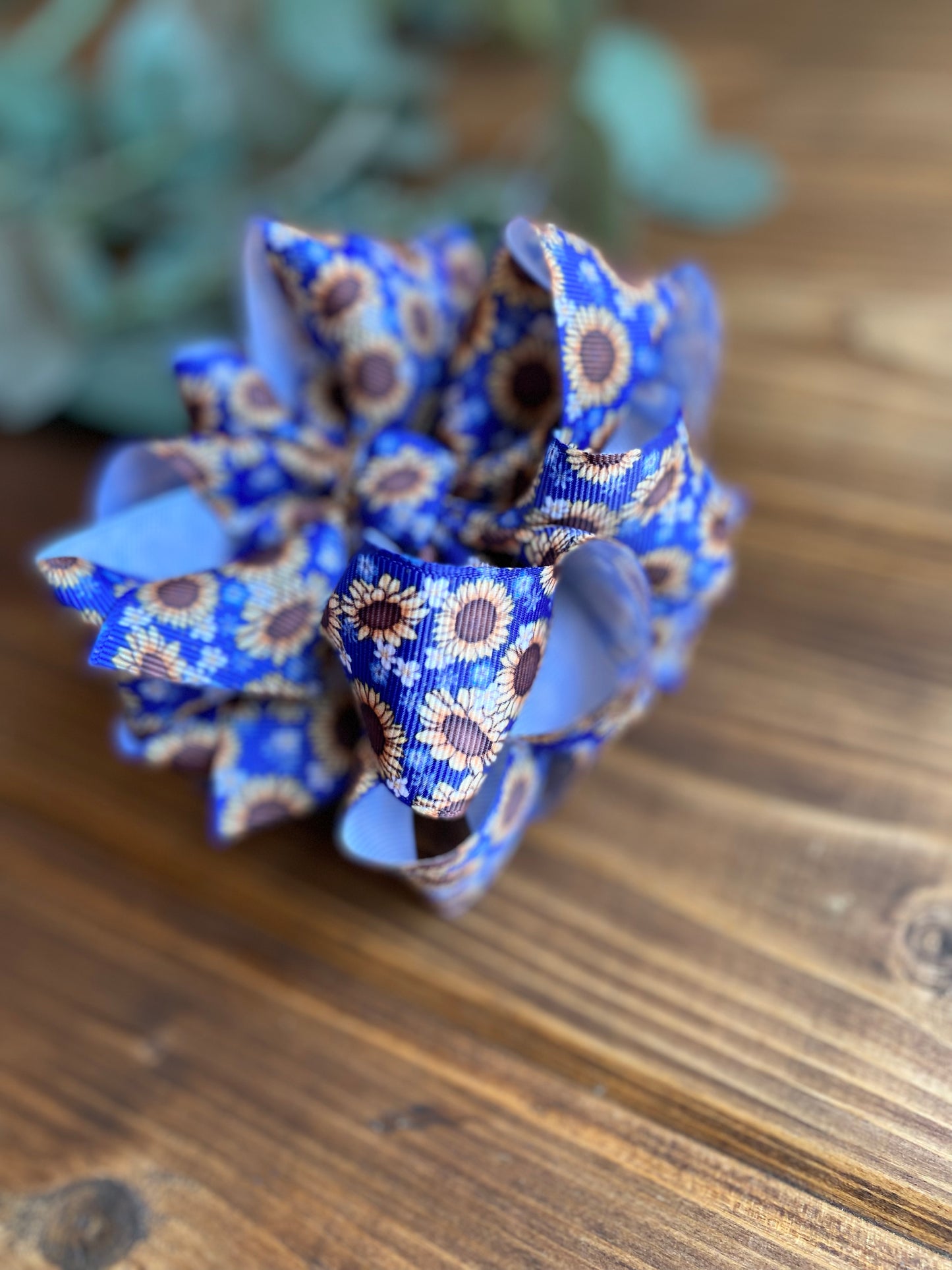 Royal Sunflowers Hair Bows - LilaReneeCreations