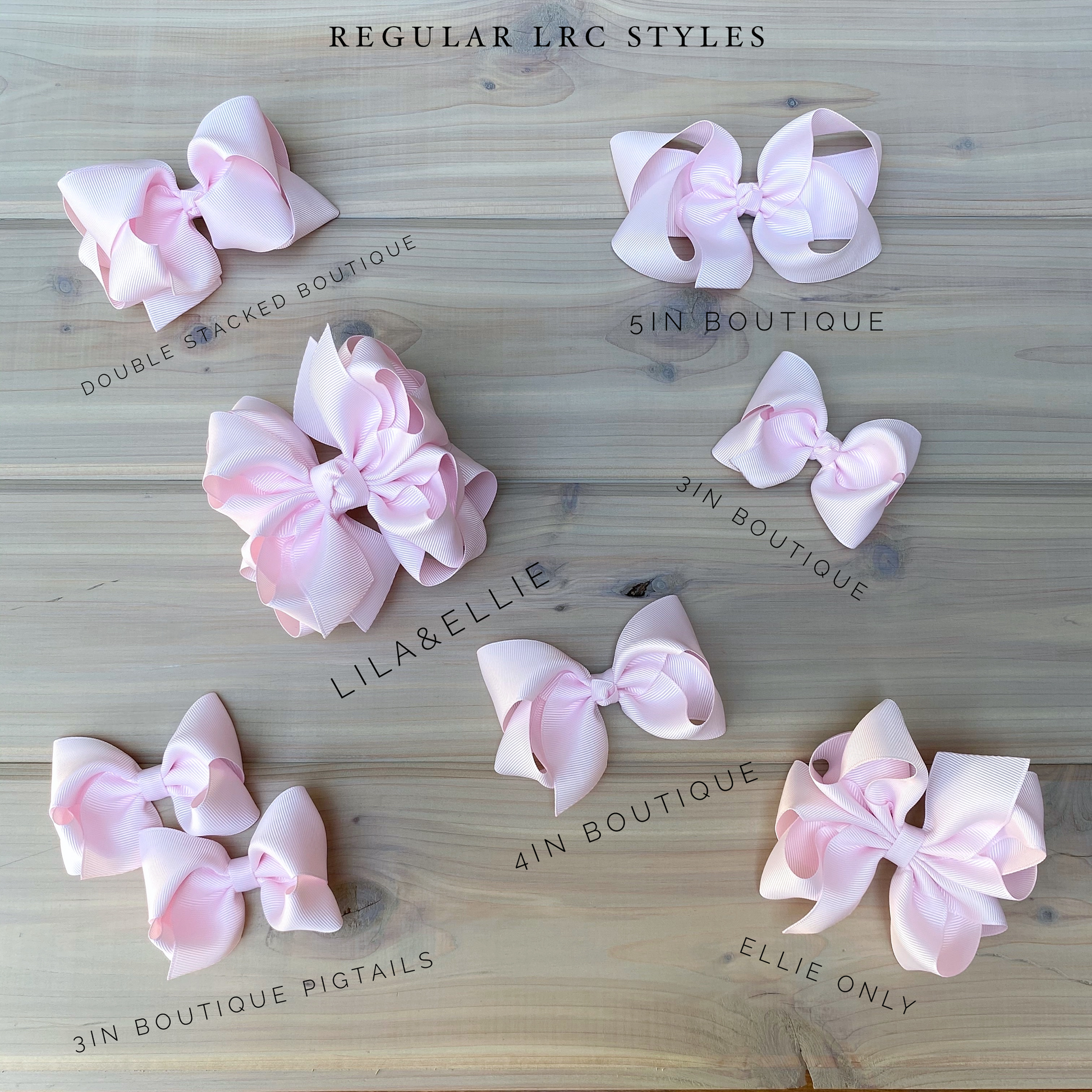 TEMPLATE Solids Hair Bows - LilaReneeCreations