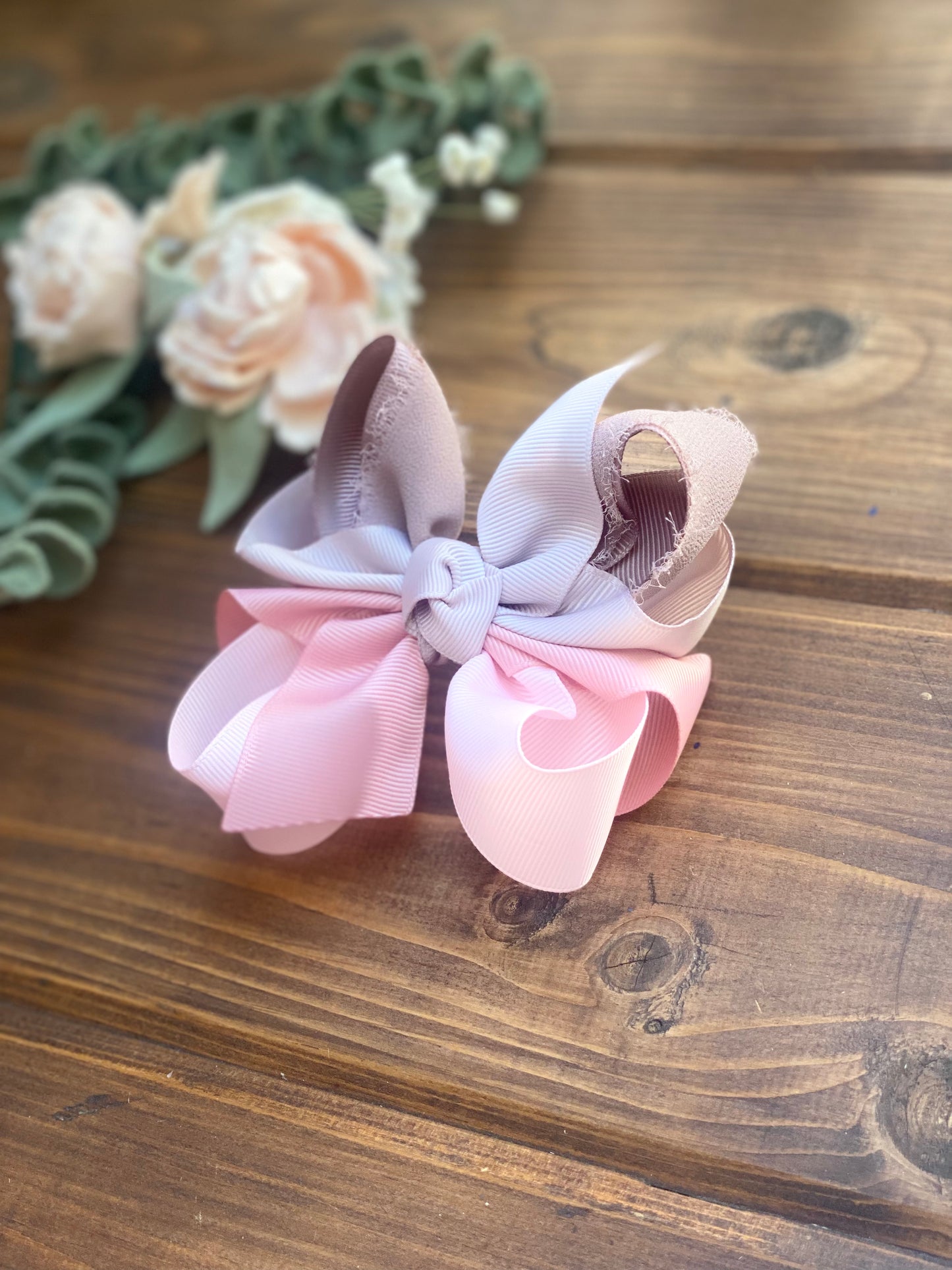 Pinks & Neutrals Multicolor Hair Bows - LilaReneeCreations
